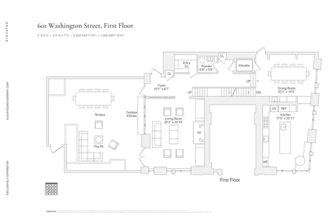 $19,950,000 | 601 Washington Street, Unit THE | West Village