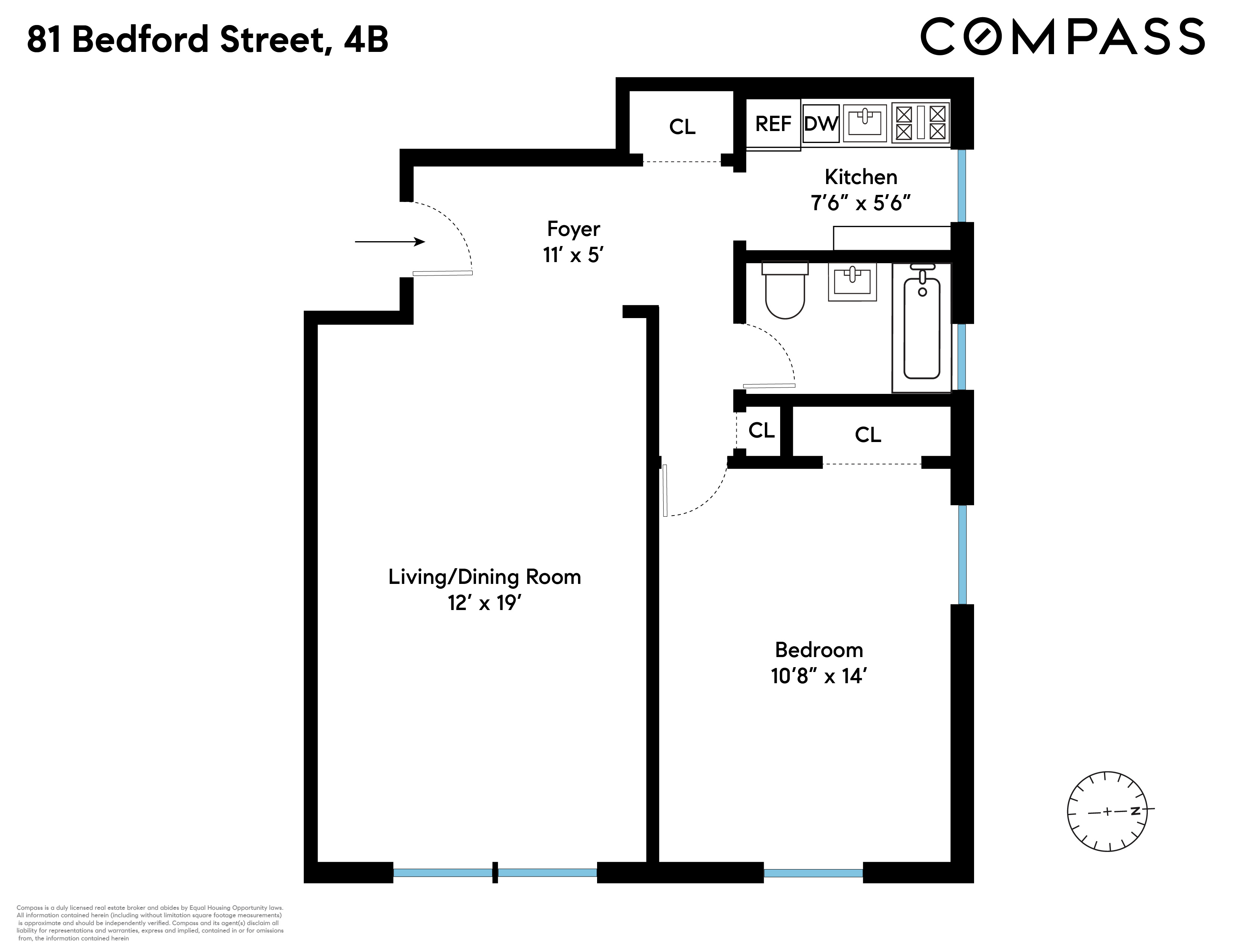 81 Bedford Street, Unit 4B Manhattan, NY 10014 - Photo 15 of 15 a picture of a park with a floor to ceiling window
