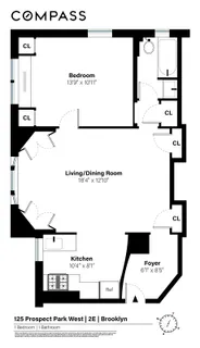 $799,000 | 125 Prospect Park West, Unit 2E | Park Slope