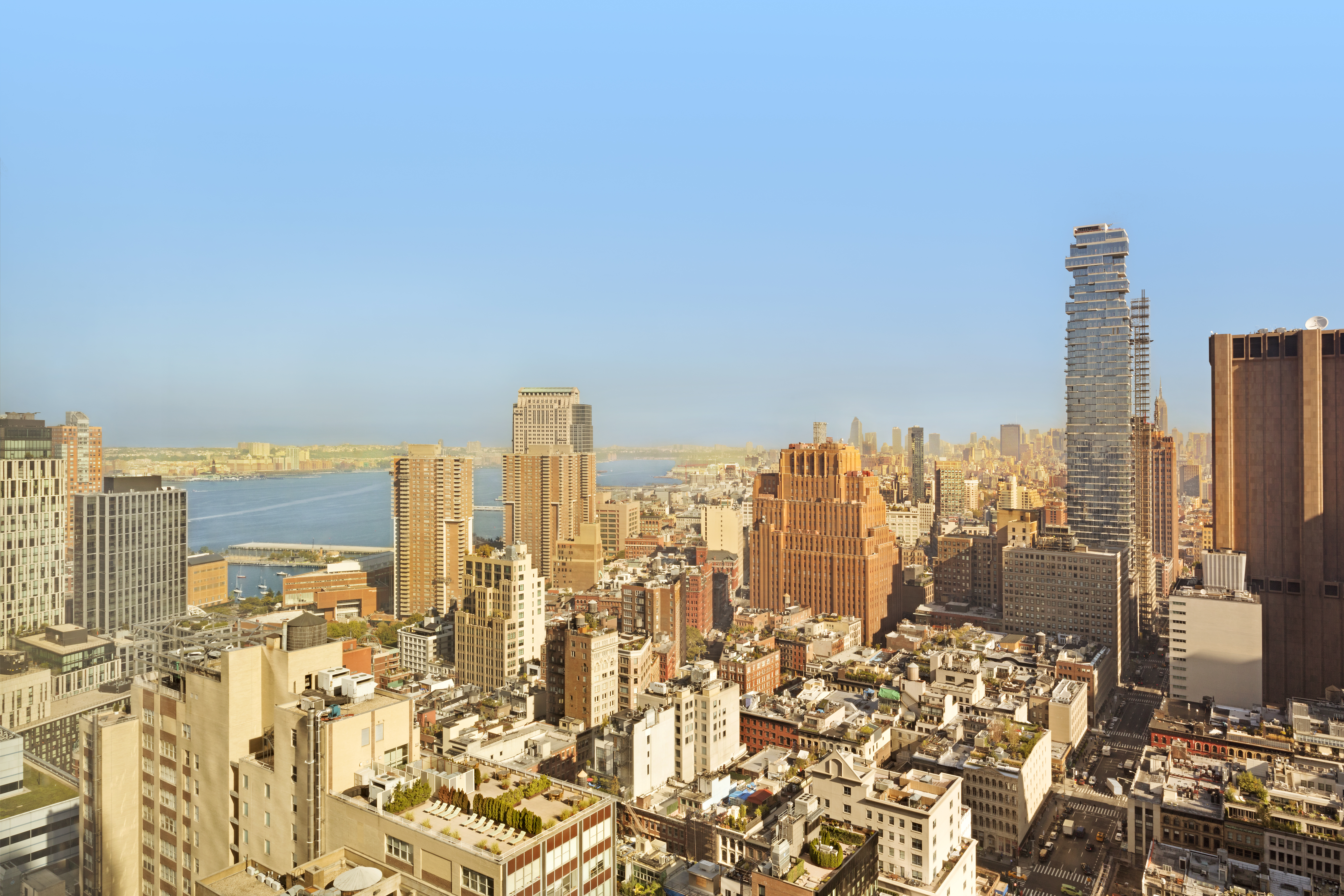 30 Park Place, Unit 43B Manhattan, NY 10007 - Photo 10 of 16 a view of a city with tall buildings