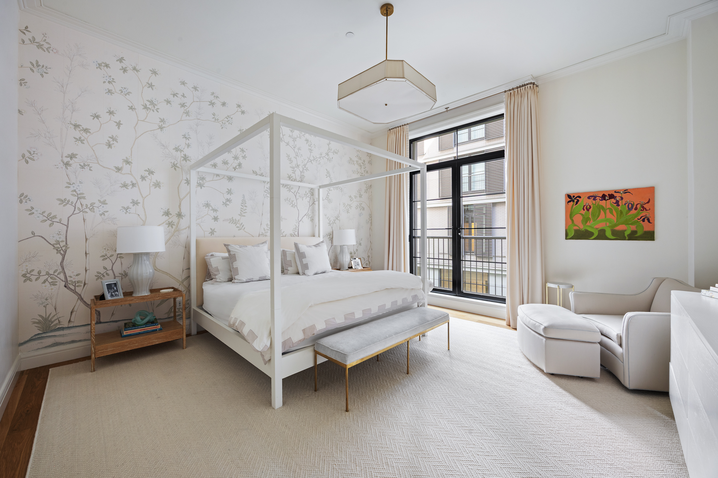 71 Laight Street, Unit 2F Manhattan, NY 10013 - Photo 6 of 20 a bedroom with a bed couch and a window