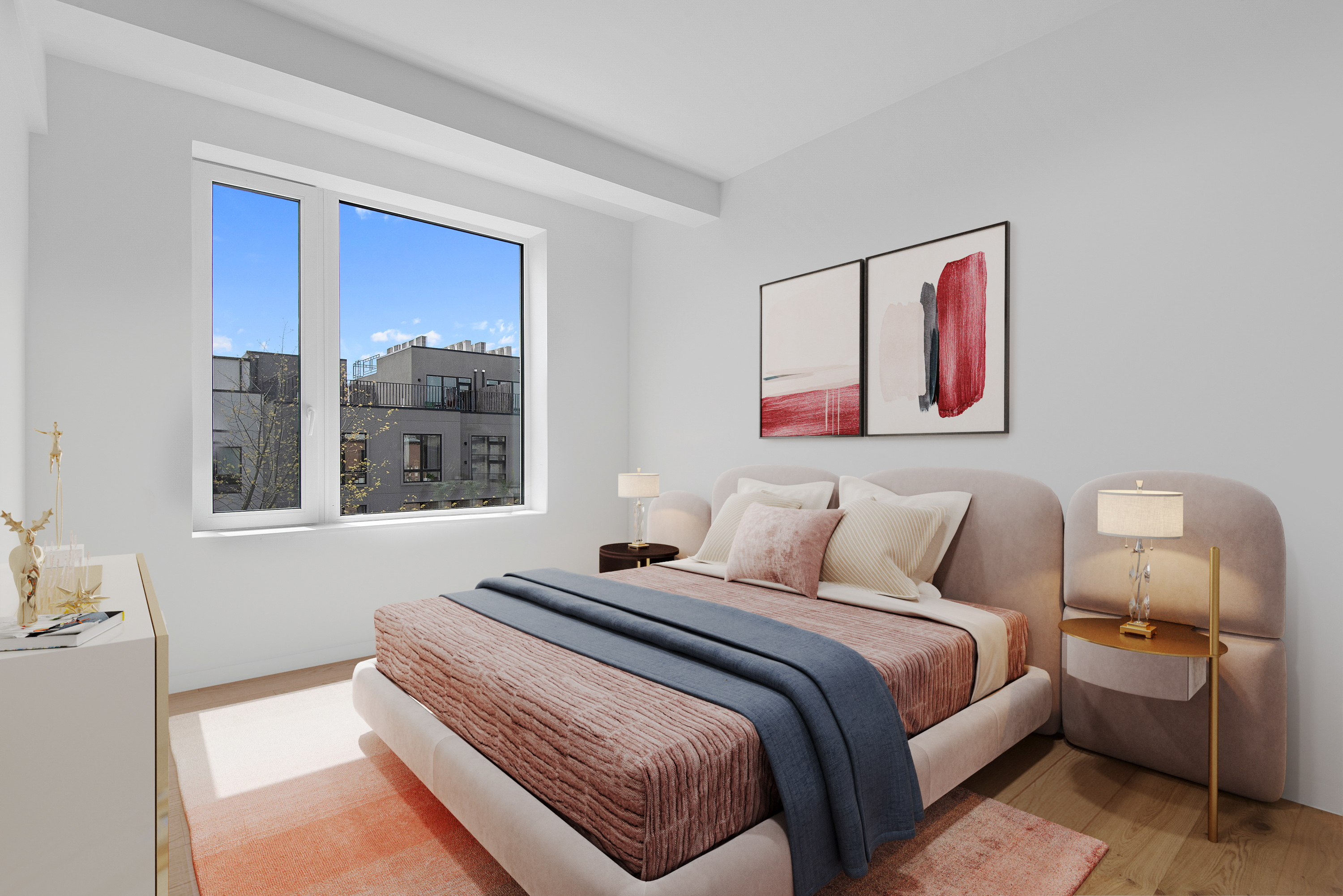 702 Hancock Street, Unit 2B Brooklyn, NY 11233 - Photo 5 of 14 a bedroom with a bed and window