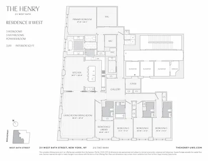 $12,600,000 | 211 West 84th Street, Unit 11WEST | Upper West Side