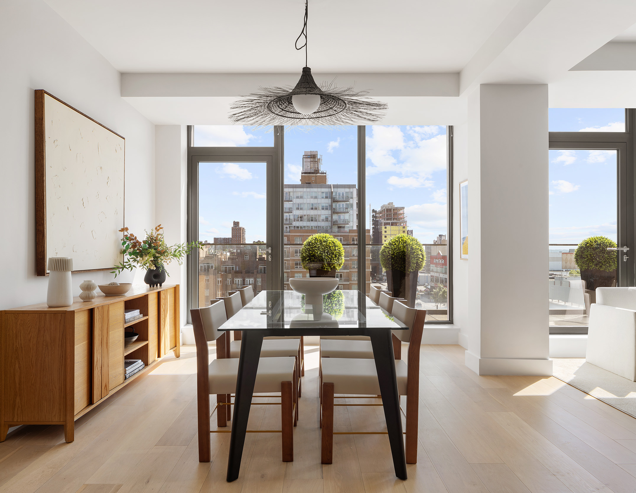 251 1st Street, Unit 7F Brooklyn, NY 11215 - Photo 4 of 24 a dining room filled with furniture and window