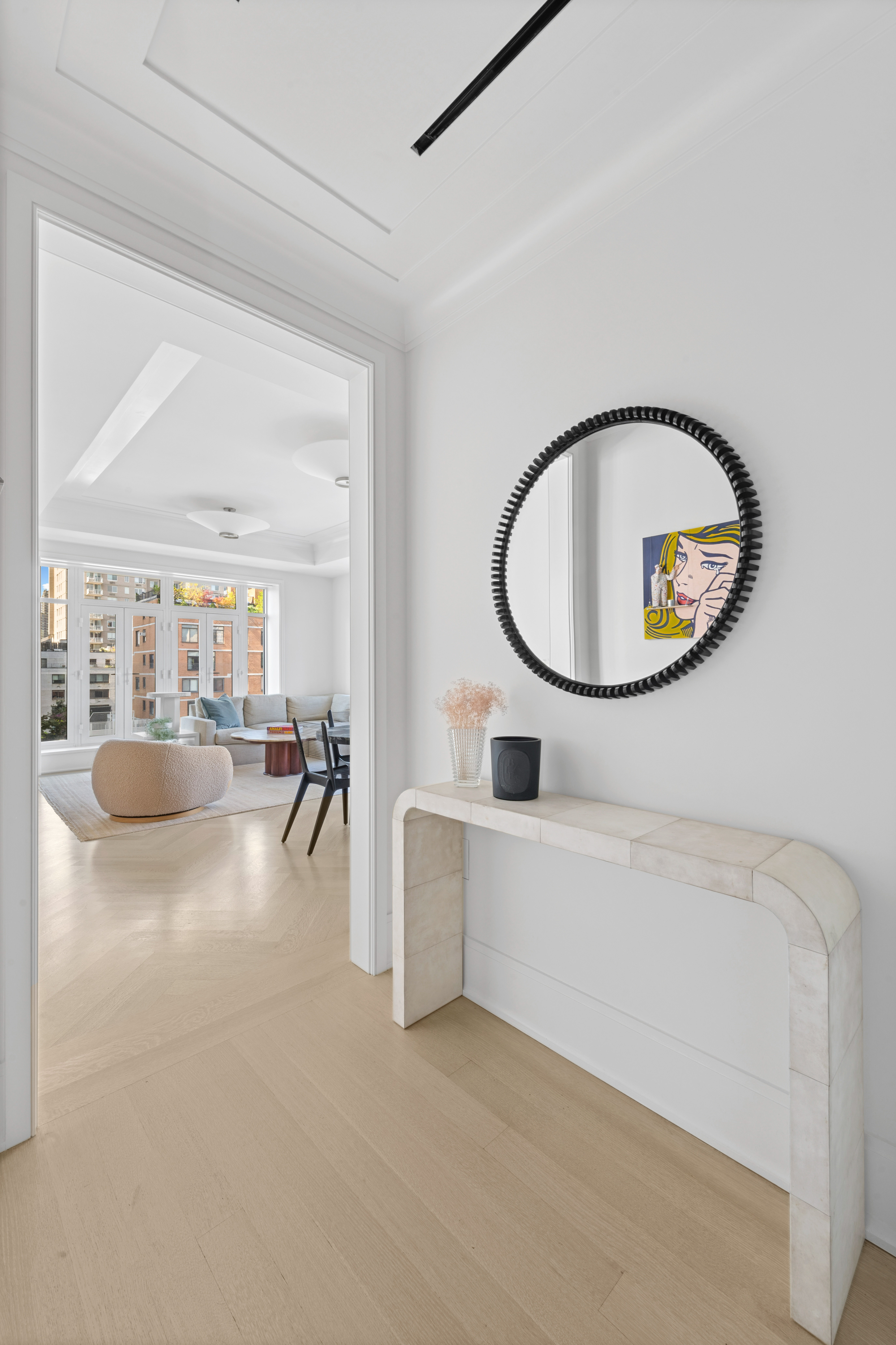 40 East End Avenue, Unit 9B Manhattan, NY 10028 - Photo 5 of 25 a view of living room and kitchen