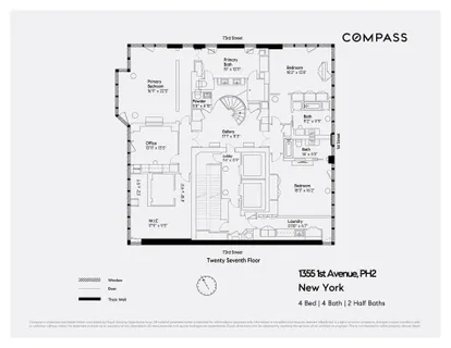 $15,950,000 | 1355 1st Avenue, Unit PH2 | Lenox Hill