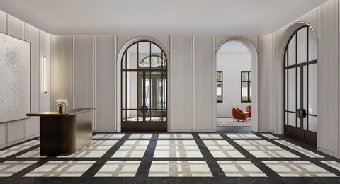 a view of an entryway with a window