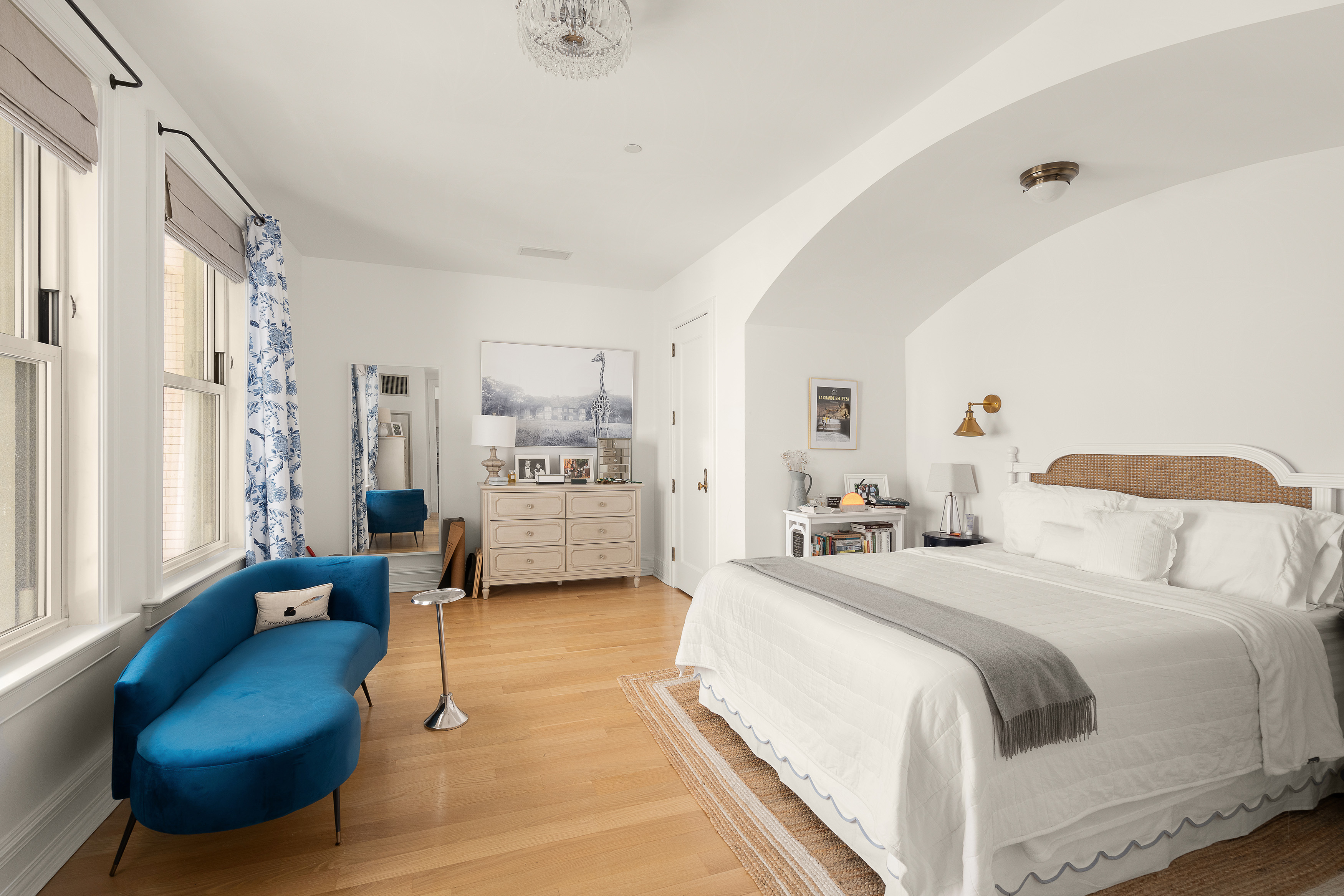 1 Central Park South, Unit 1804 Manhattan, NY 10019 - Photo 8 of 23 a bedroom with furniture and a large window