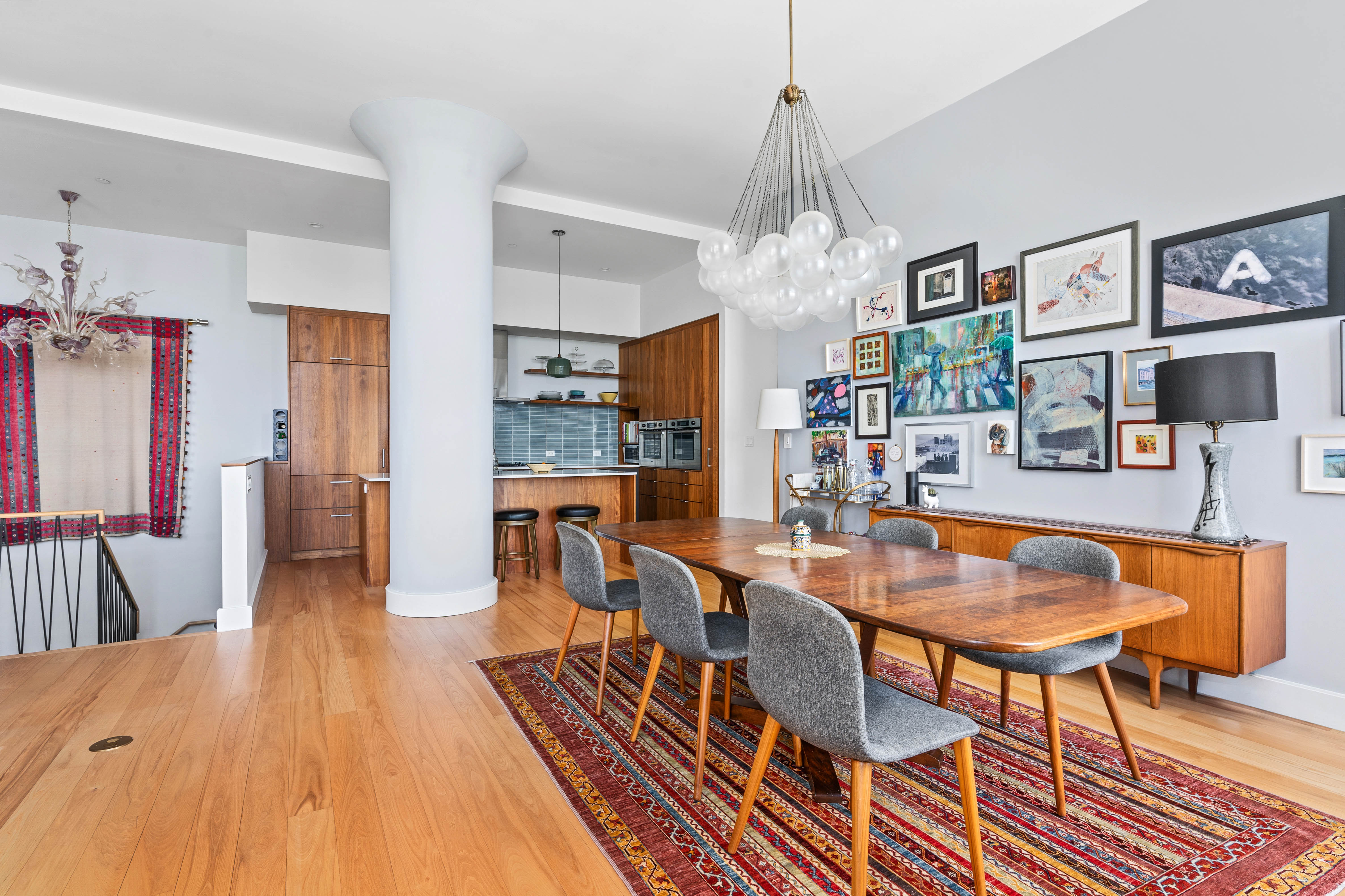 360 Furman Street, Unit 734 Brooklyn, NY 11201 - Photo 6 of 31 a dining room with furniture and wooden floor