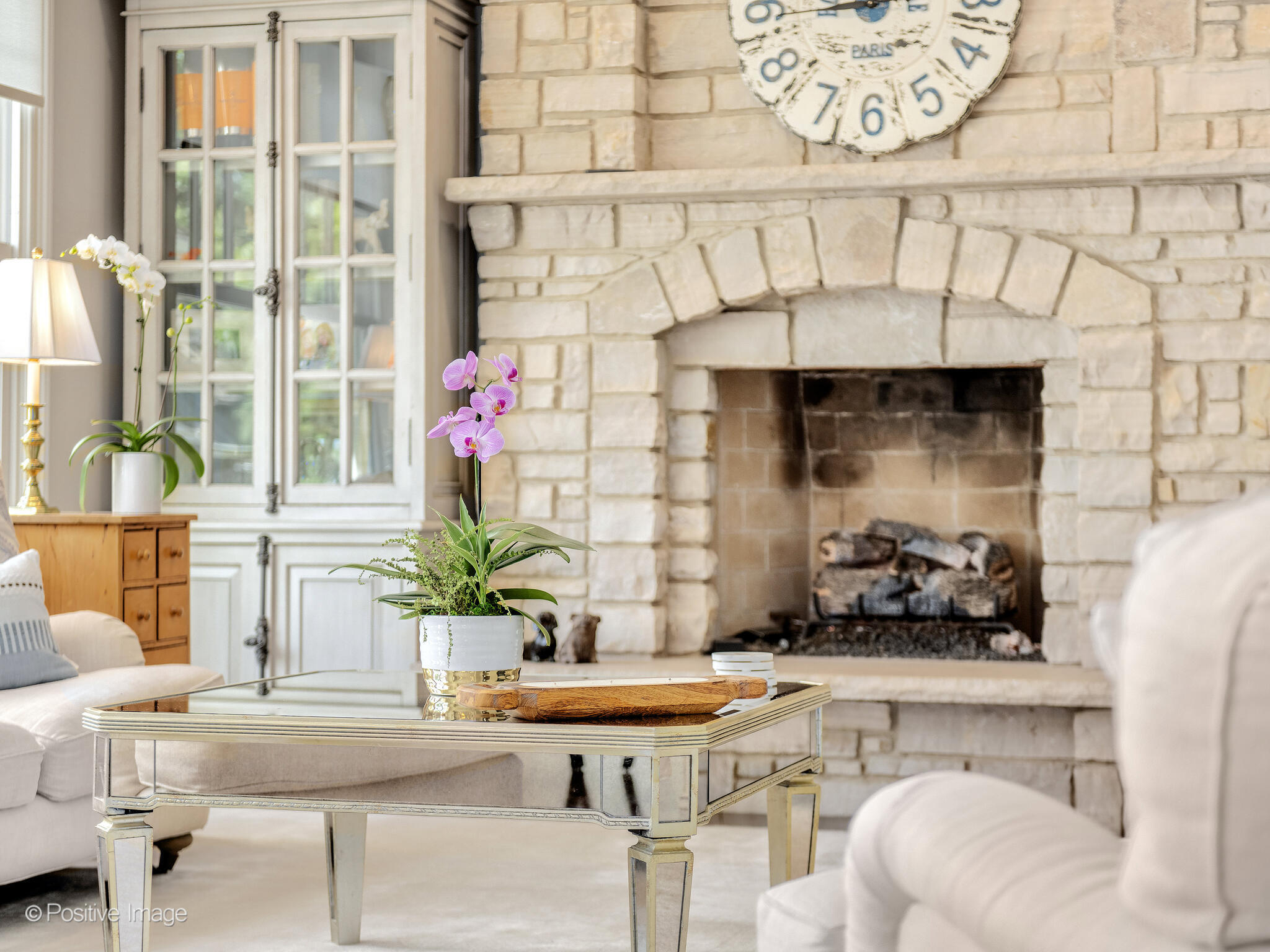 17 South Bruner Street Hinsdale, IL 60521 - Photo 20 of 42 a living room with furniture and a fireplace