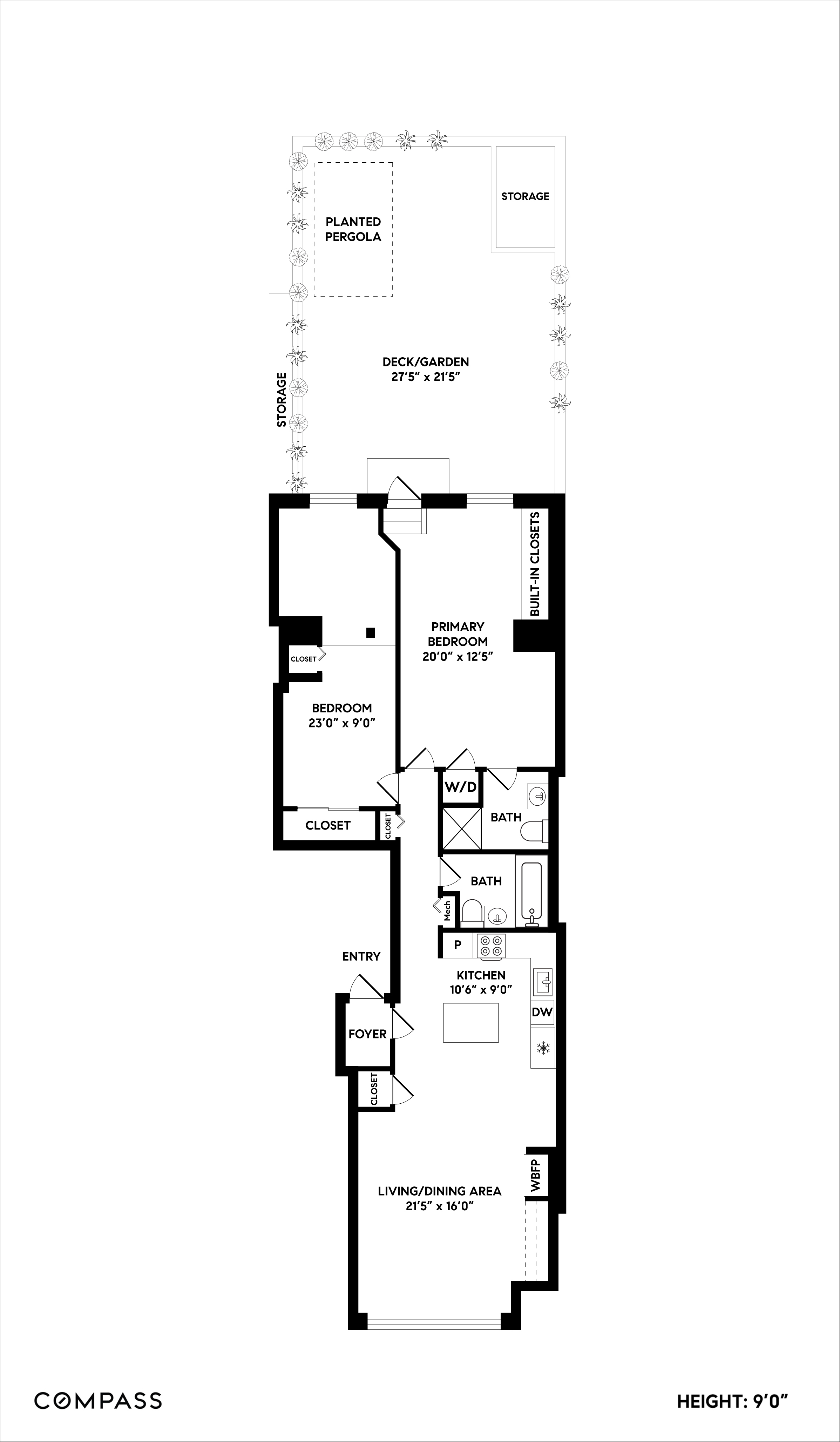 161 Remsen Street, Unit 2C Brooklyn, NY 11242 - Photo 13 of 13 a picture of a floor plan