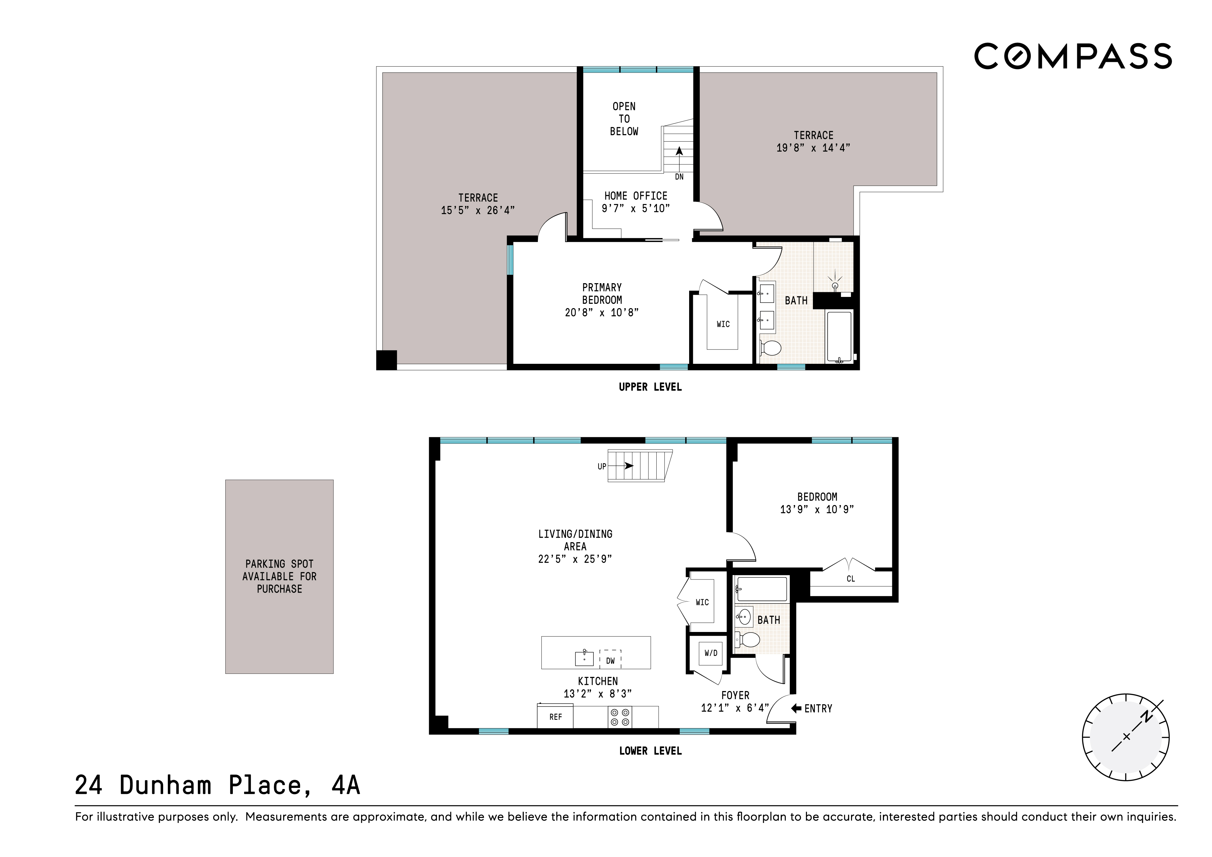 24 Dunham Place, Unit PHA Brooklyn, NY 11249 - Photo 19 of 19 a picture of a floor plan
