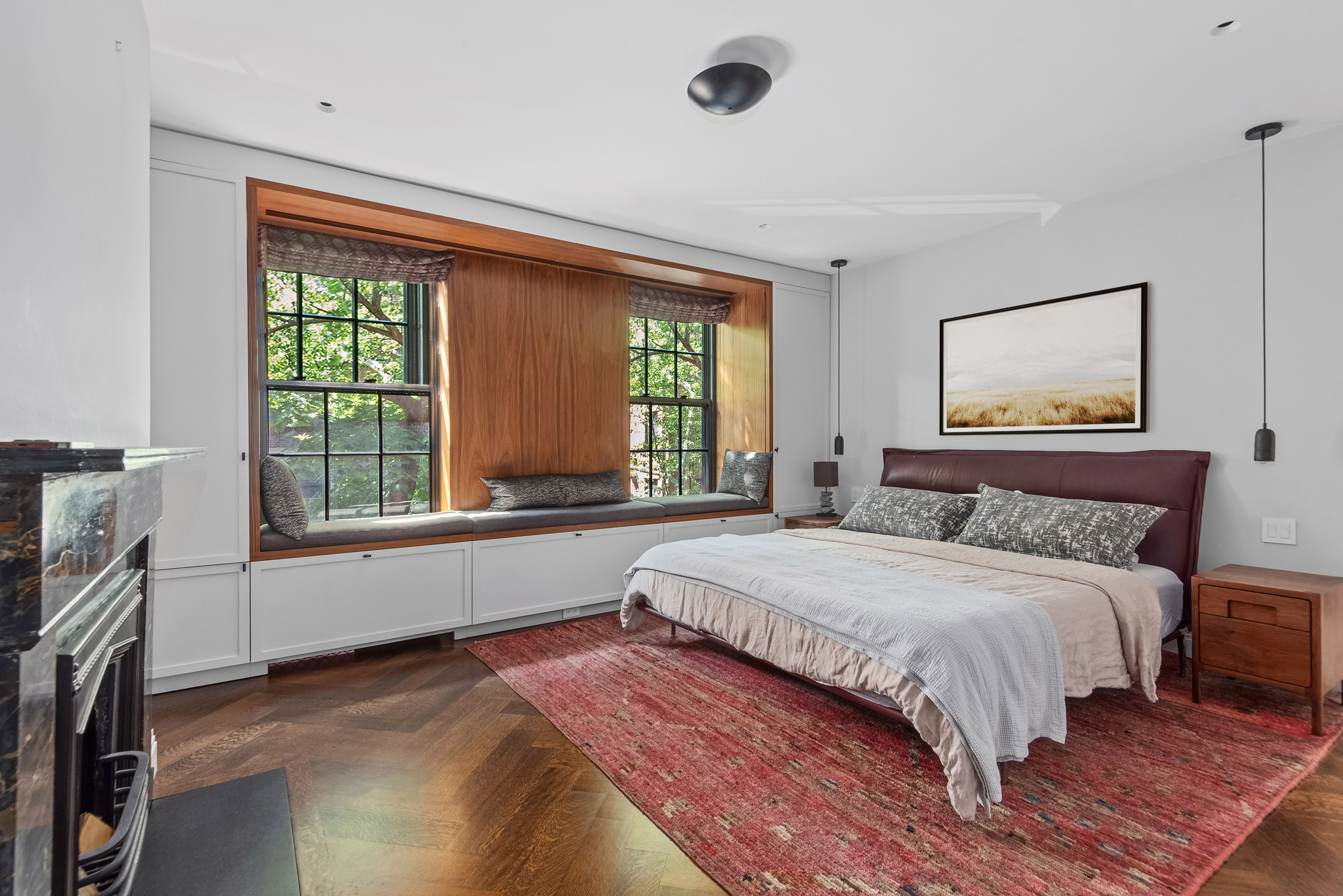 9 Garden Place, Unit 2 Brooklyn, NY 11201 - Photo 8 of 18 a spacious bedroom with a large bed and a large window