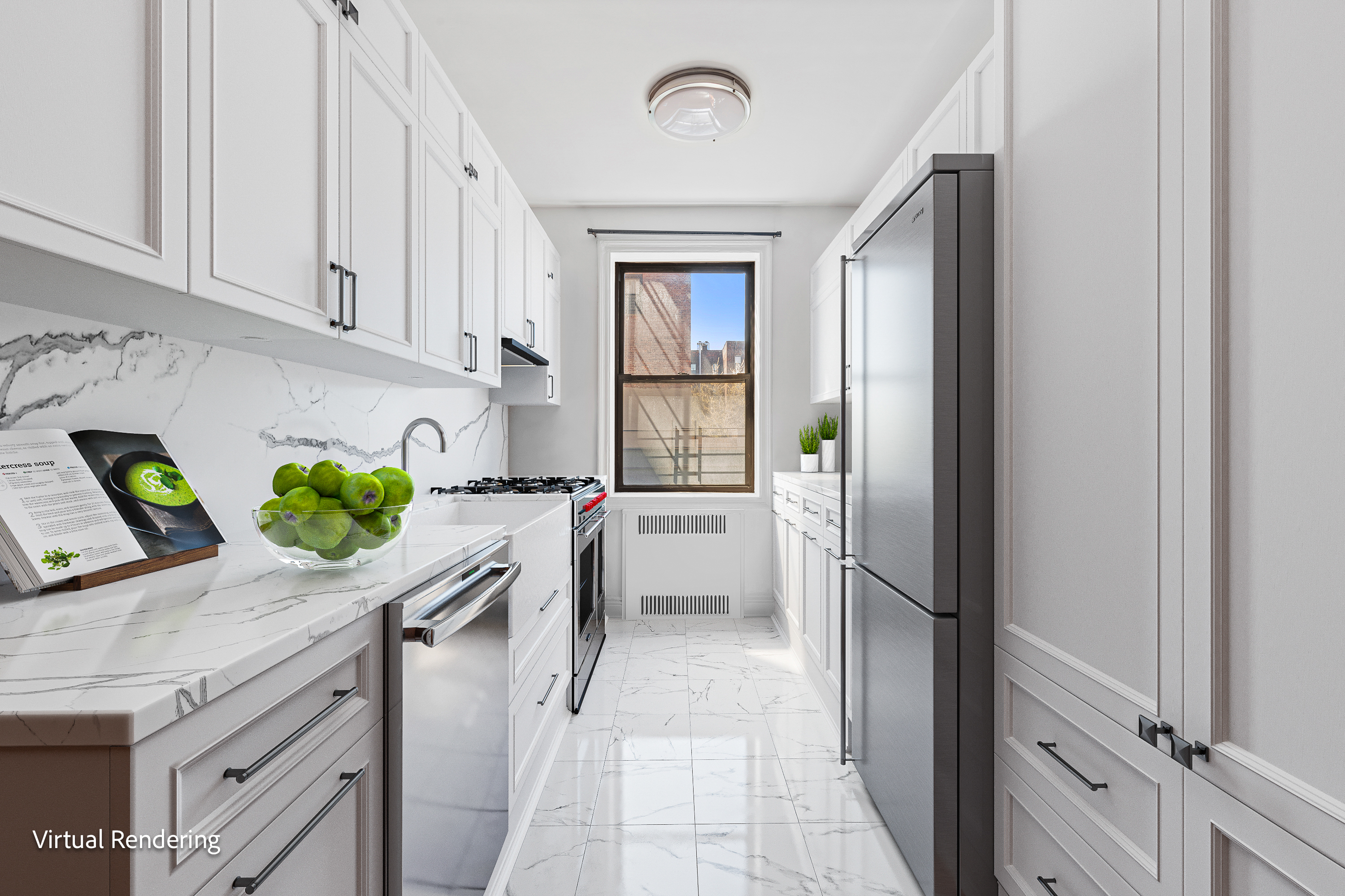 40 Clarkson Avenue Brooklyn, NY 11226 - Photo 2 of 18 a kitchen with stainless steel appliances granite countertop a refrigerator and a sink