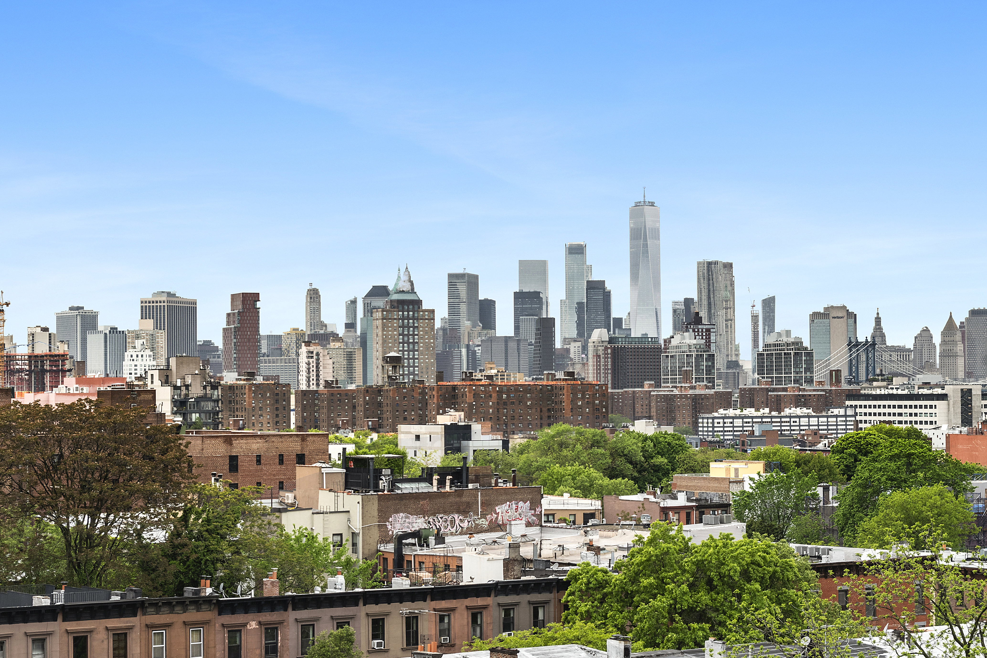 185 Hall Street, Unit 1009 Brooklyn, NY 11205 - Photo 4 of 5 a city view with tall buildings