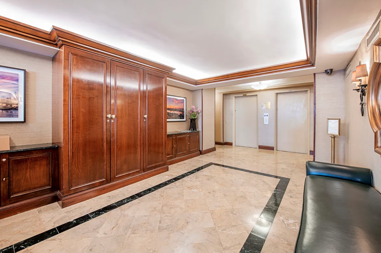 520 East 76th Street, Unit 11C Manhattan, NY 10021 - Photo 12 of 15 a view of a livingroom with wooden floor and a large window