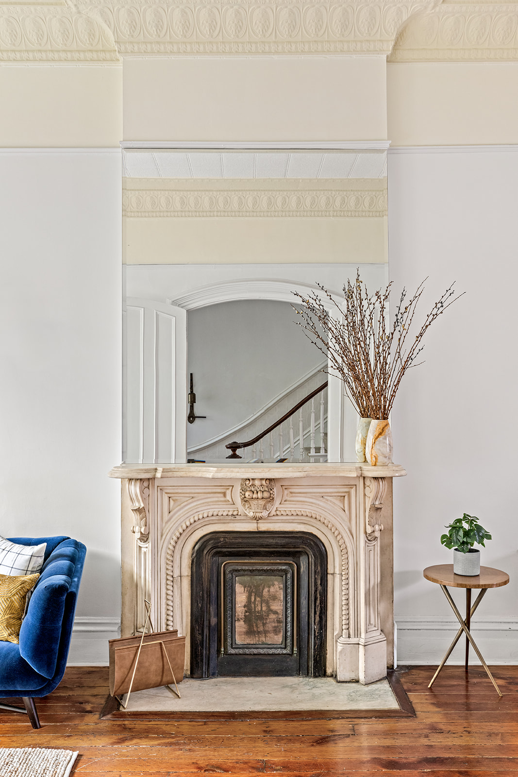 417 6th Street Brooklyn, NY 11215 - Photo 5 of 21 a view of livingroom with furniture and a fireplace