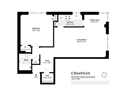 $395,000 | 100 Remsen Street, Unit 5G | Brooklyn Heights