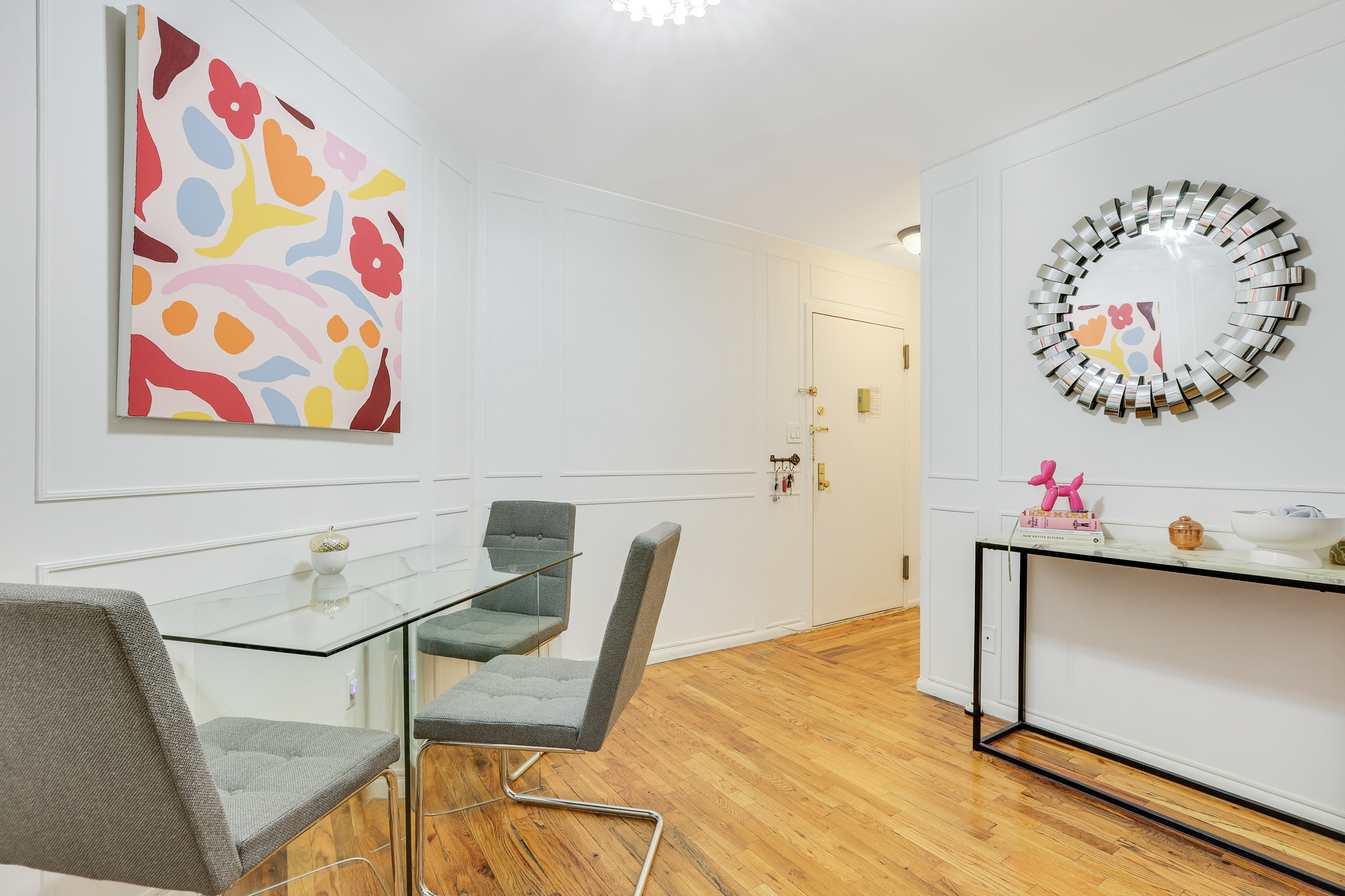 159 Madison Avenue, Unit 4G Manhattan, NY 10016 - Photo 8 of 14 a workspace with furniture and wooden floor