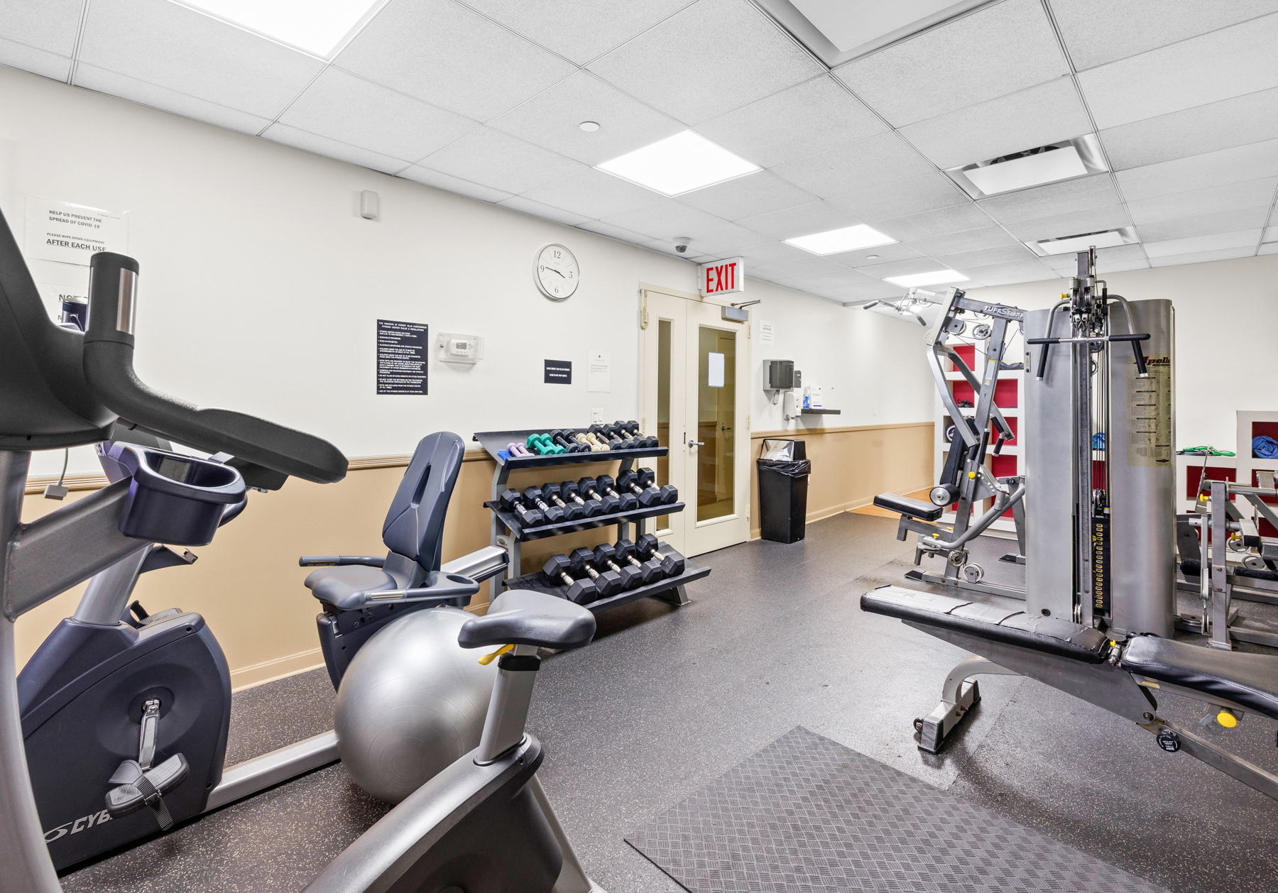 107-24 71st Road, Unit 2E Queens, NY 11375 - Photo 16 of 18 a view of a room with gym equipment
