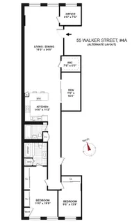 $2,650,000 | 55 Walker Street, Unit 4A | TriBeCa