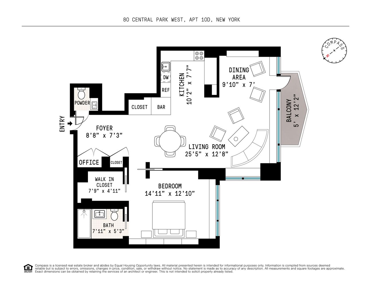 $1,775,000 | 80 Central Park West, Unit 10D | Upper West Side