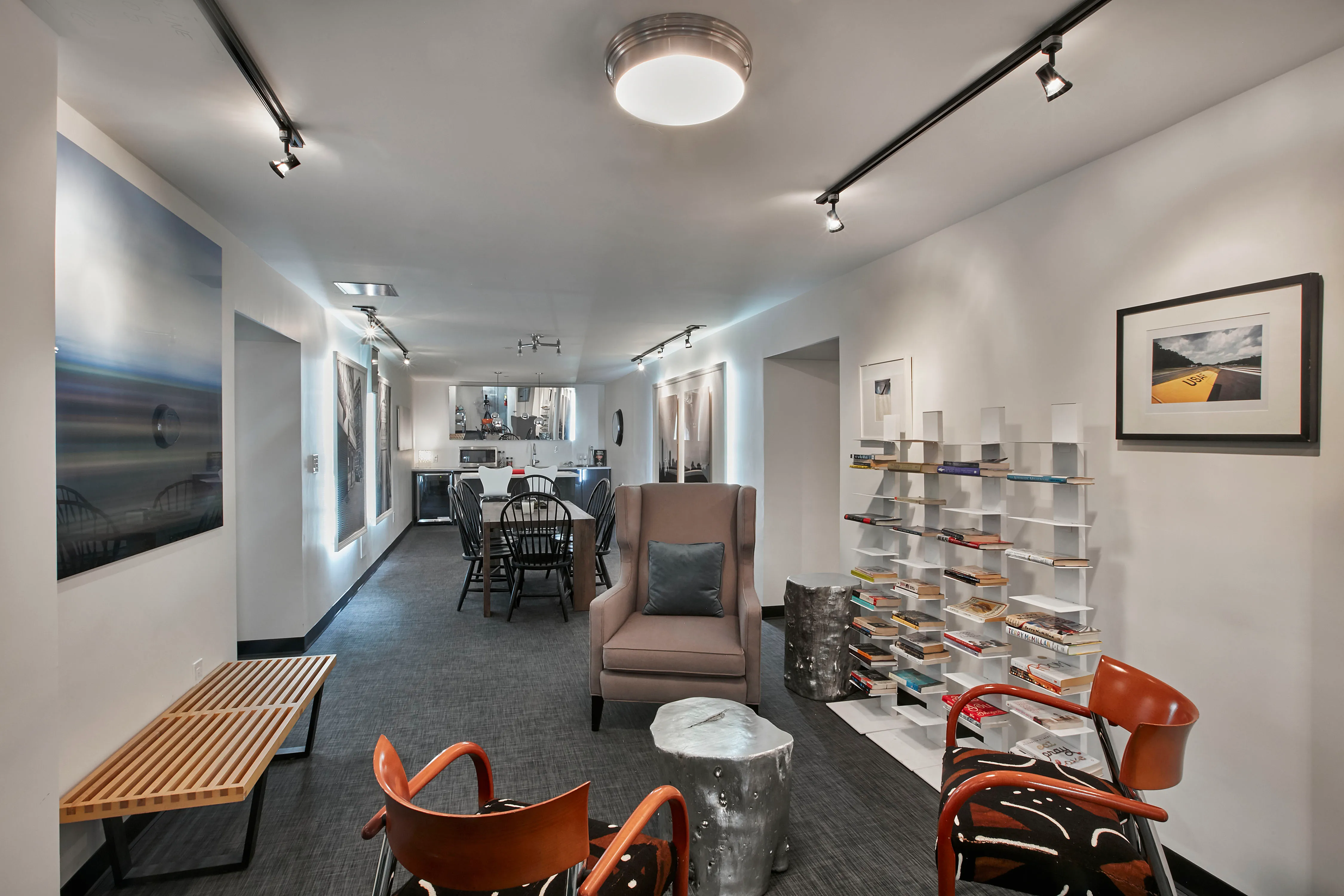 305 West 150th Street, Unit 206 Manhattan, NY 10039 - Photo 14 of 18 a living room with furniture and a view of kitchen