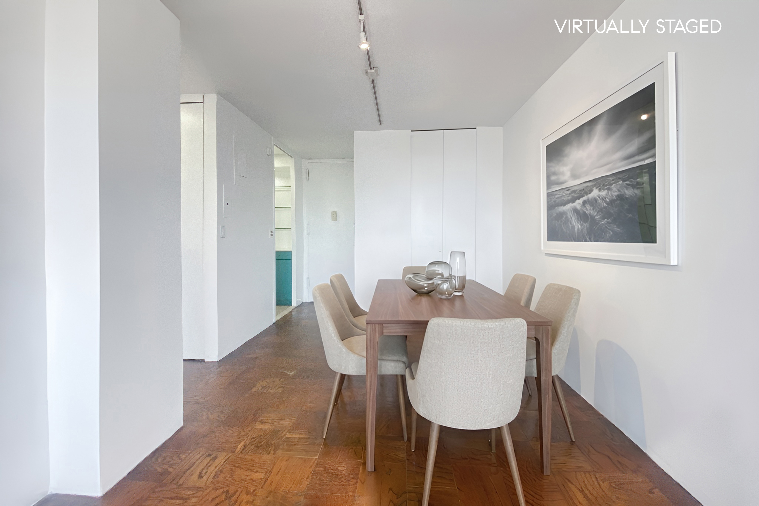 343 East 30th Street, Unit 19K Manhattan, NY 10016 - Photo 7 of 22 a view of a dining room with furniture and wooden floor