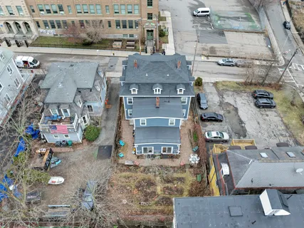 an aerial view of residential houses