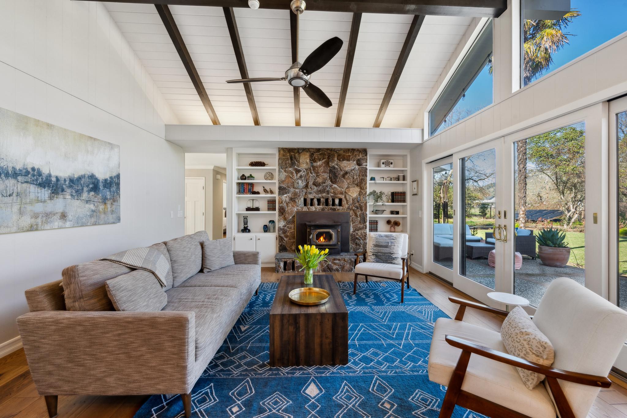123 Frey Road Santa Rosa, CA 95409 - Photo 24 of 62 a living room with furniture and a chandelier