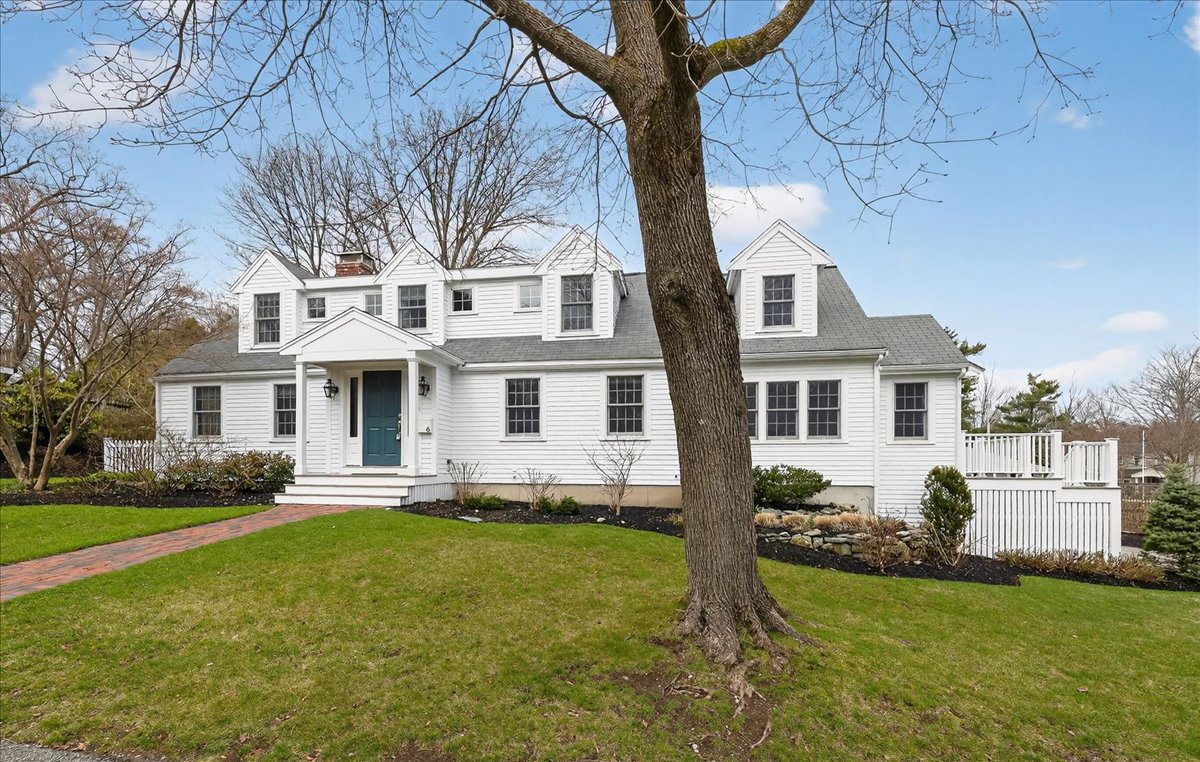 6 Studley Road Hingham, MA 02043 - Photo 2 of 27 a front view of a house with a yard porch and tree