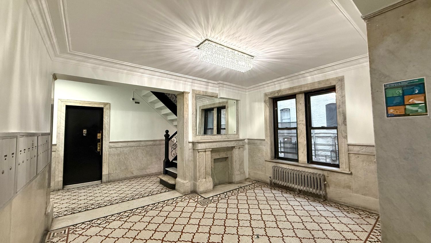 a view of a entryway of a house