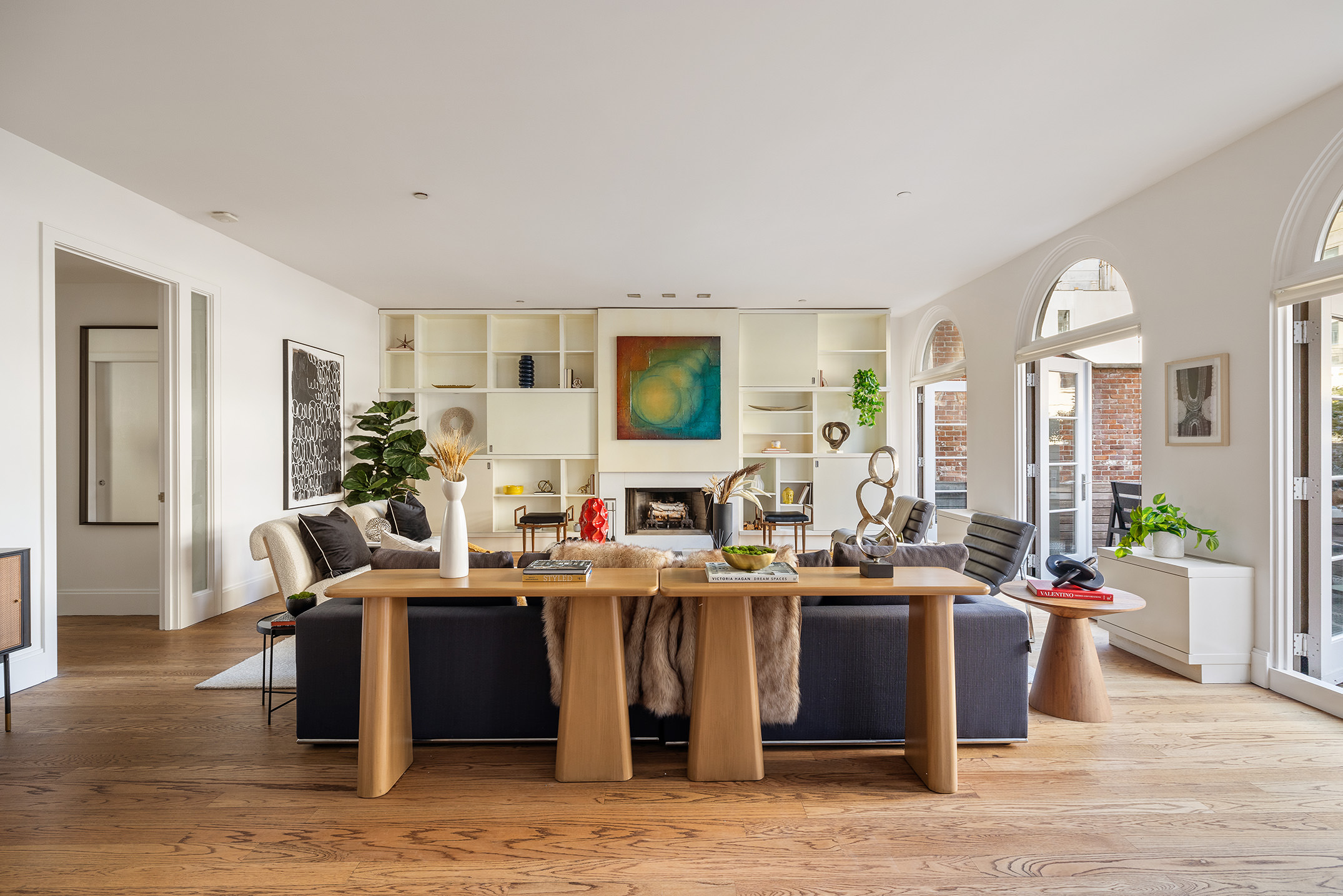41 Warren Street, Unit 6 Manhattan, NY 10007 - Photo 20 of 23 a view of a living room and kitchen