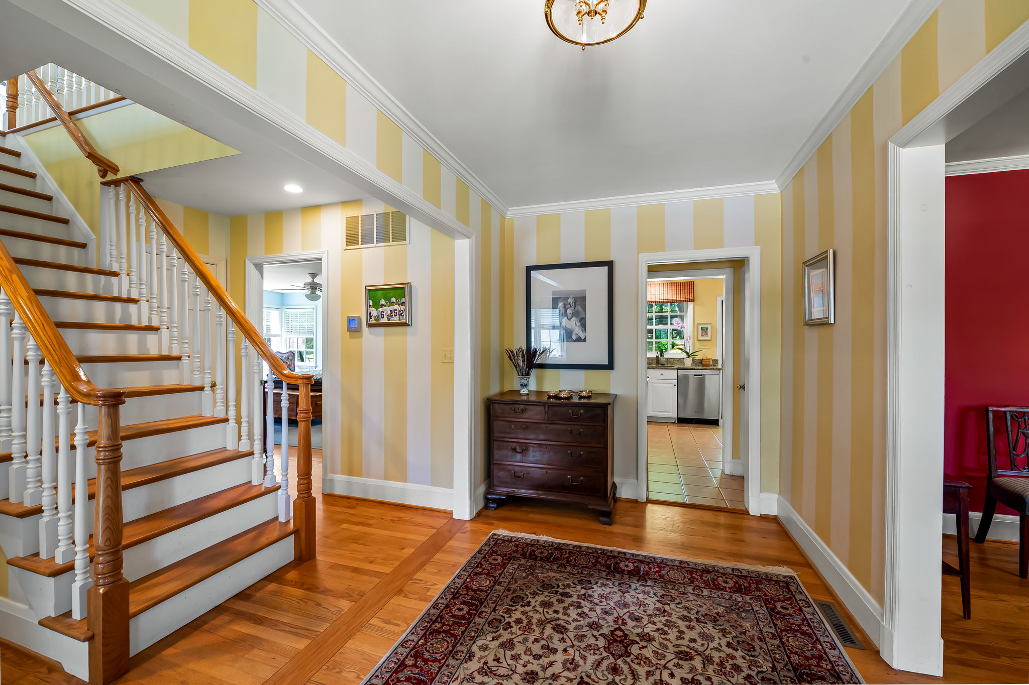 910 Army Road Towson, MD 21204 - Photo 9 of 62 a view of entryway with wooden floor and furniture