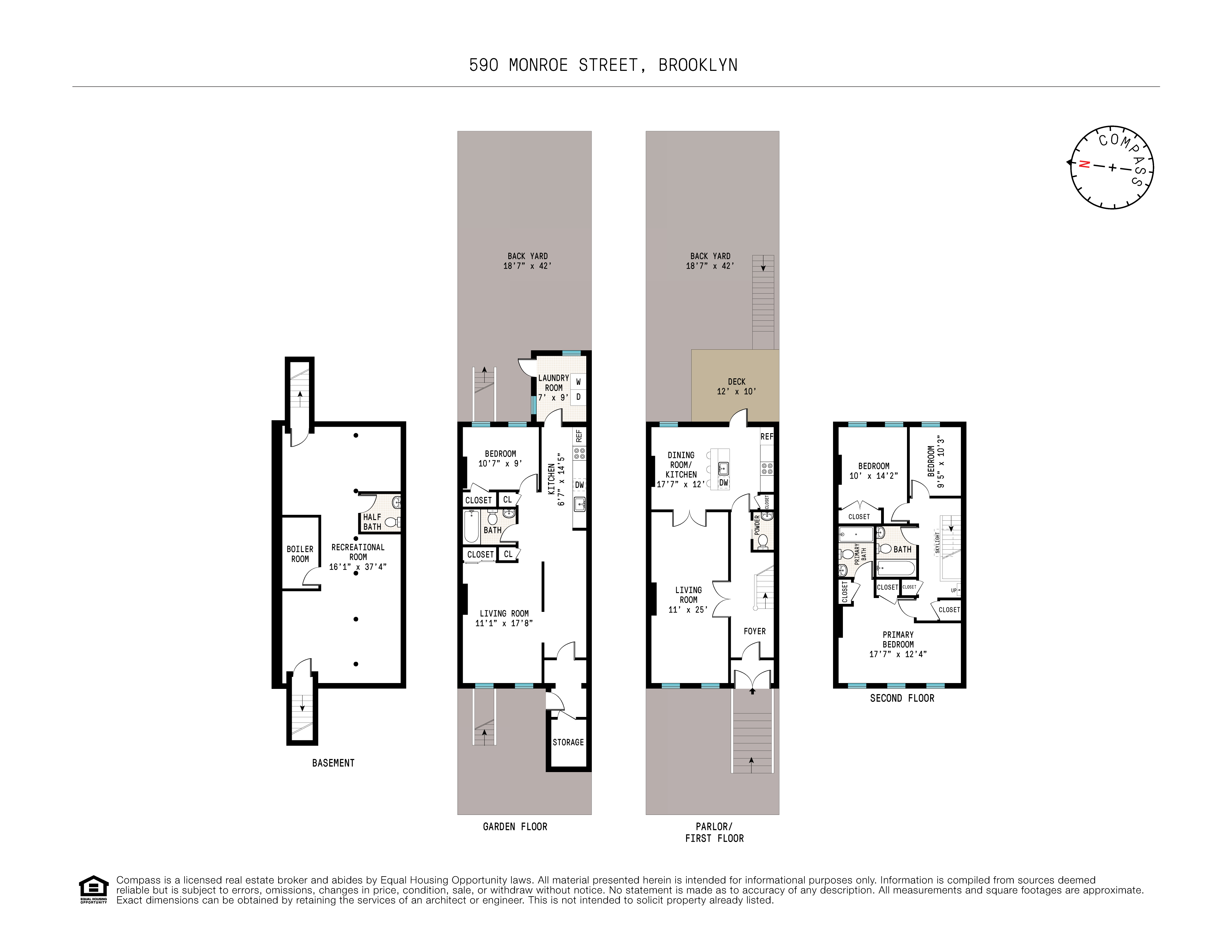 590 Monroe Street Brooklyn, NY 11221 - Photo 31 of 35 a picture of a floor plan