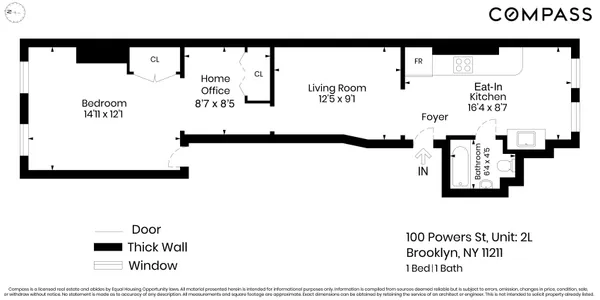 $3,450 | 100 Powers Street, Unit 2L | Williamsburg