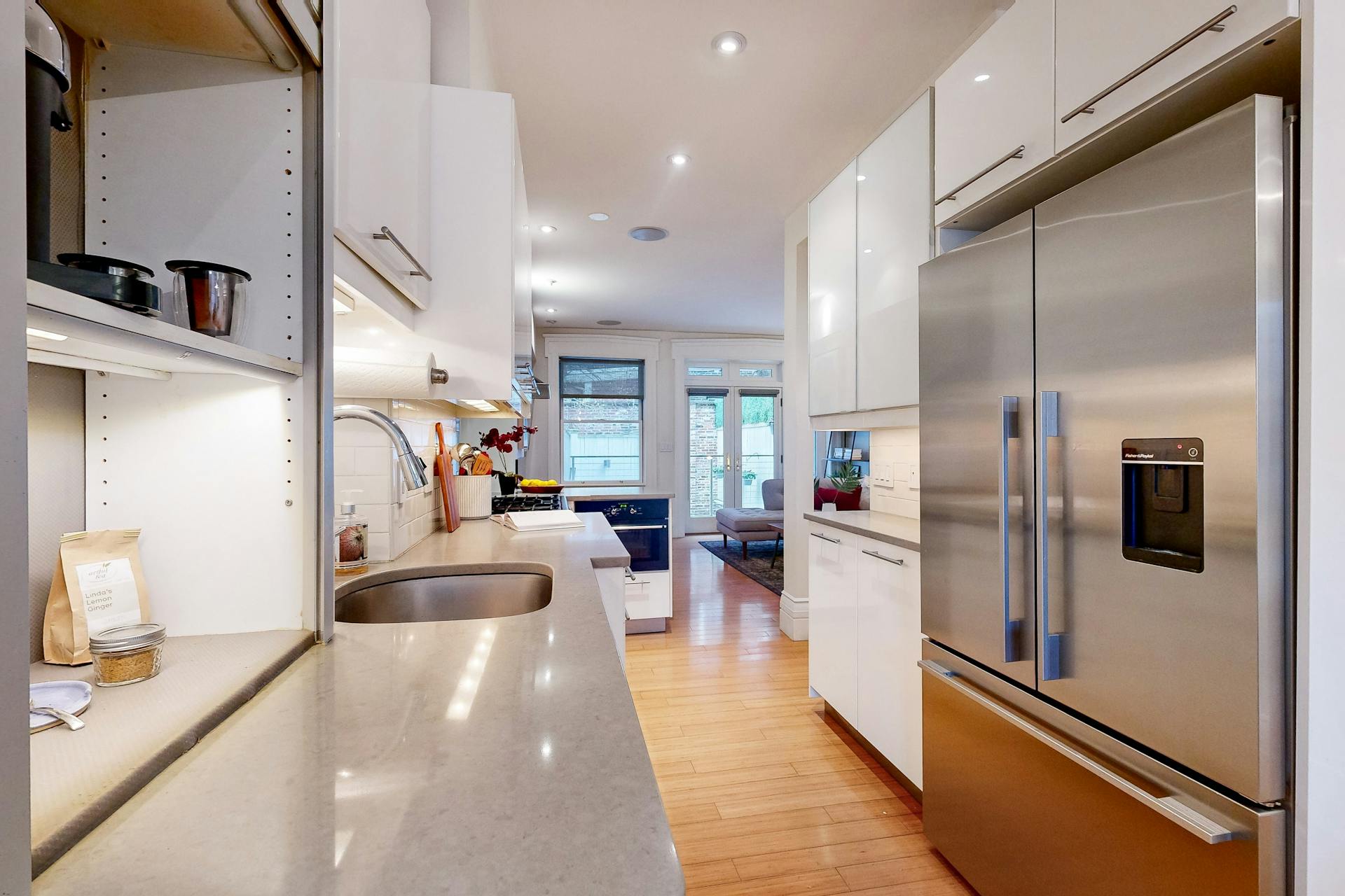 11 Fayette Street, Unit 1 Boston, MA 02116 - Photo 12 of 33 a large kitchen with stainless steel appliances lots of counter space and a refrigerator