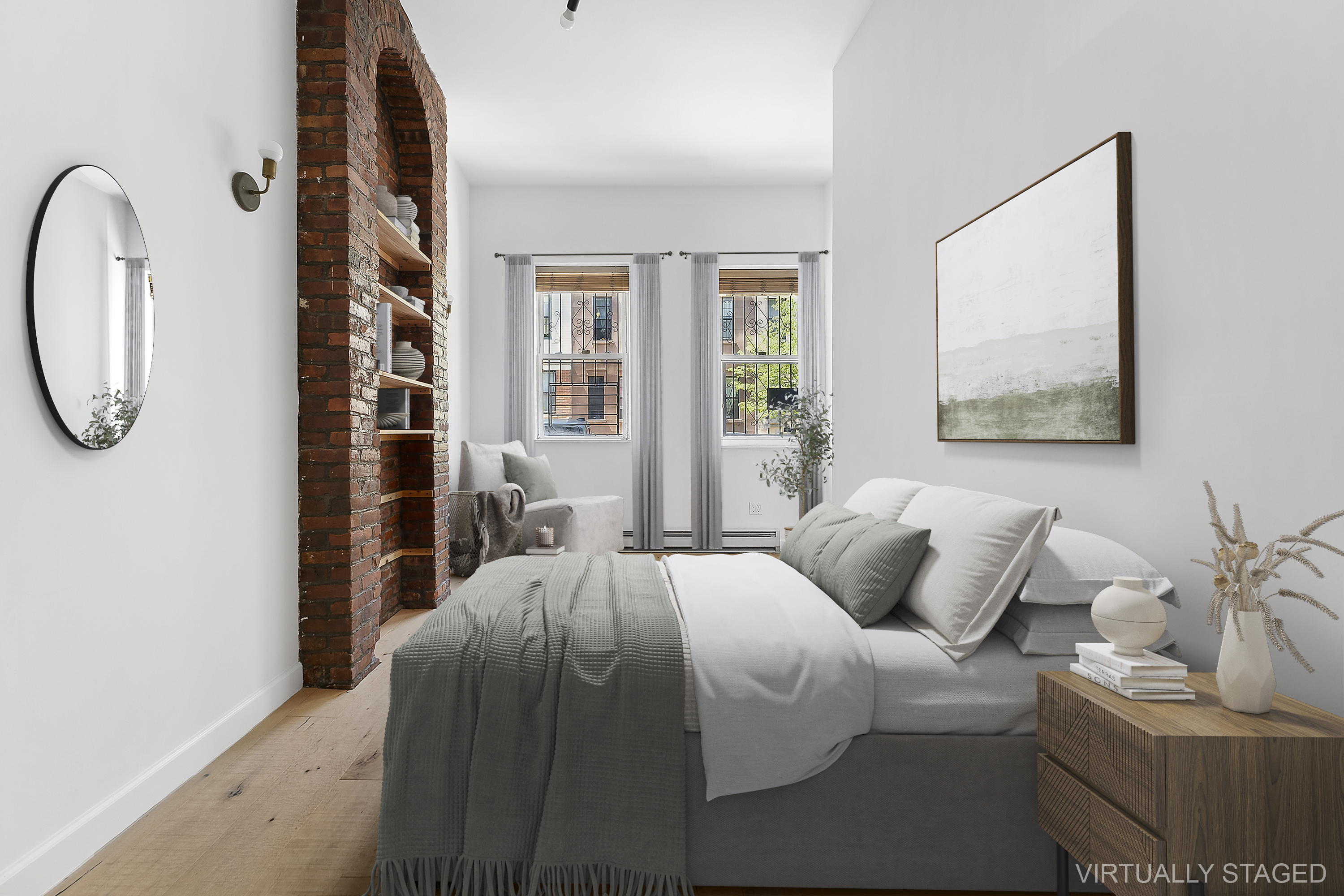 768 Hart Street, Unit 1 Brooklyn, NY 11237 - Photo 5 of 18 a bedroom with a bed and a window