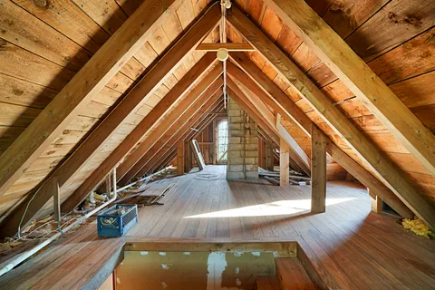 a view of parking garage