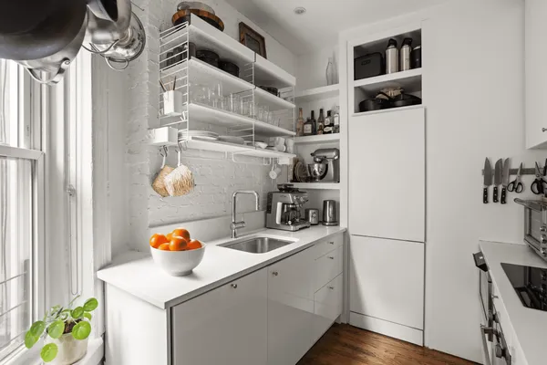 a storage room with washer and dryer