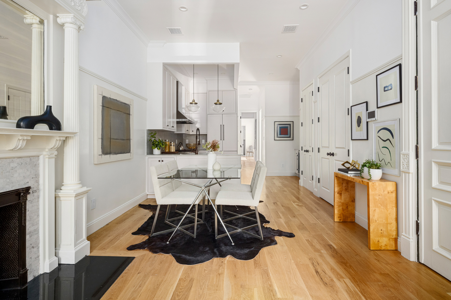75 8th Avenue, Unit PARLOR Brooklyn, NY 11215 - Photo 3 of 15 a living room with furniture and a fireplace
