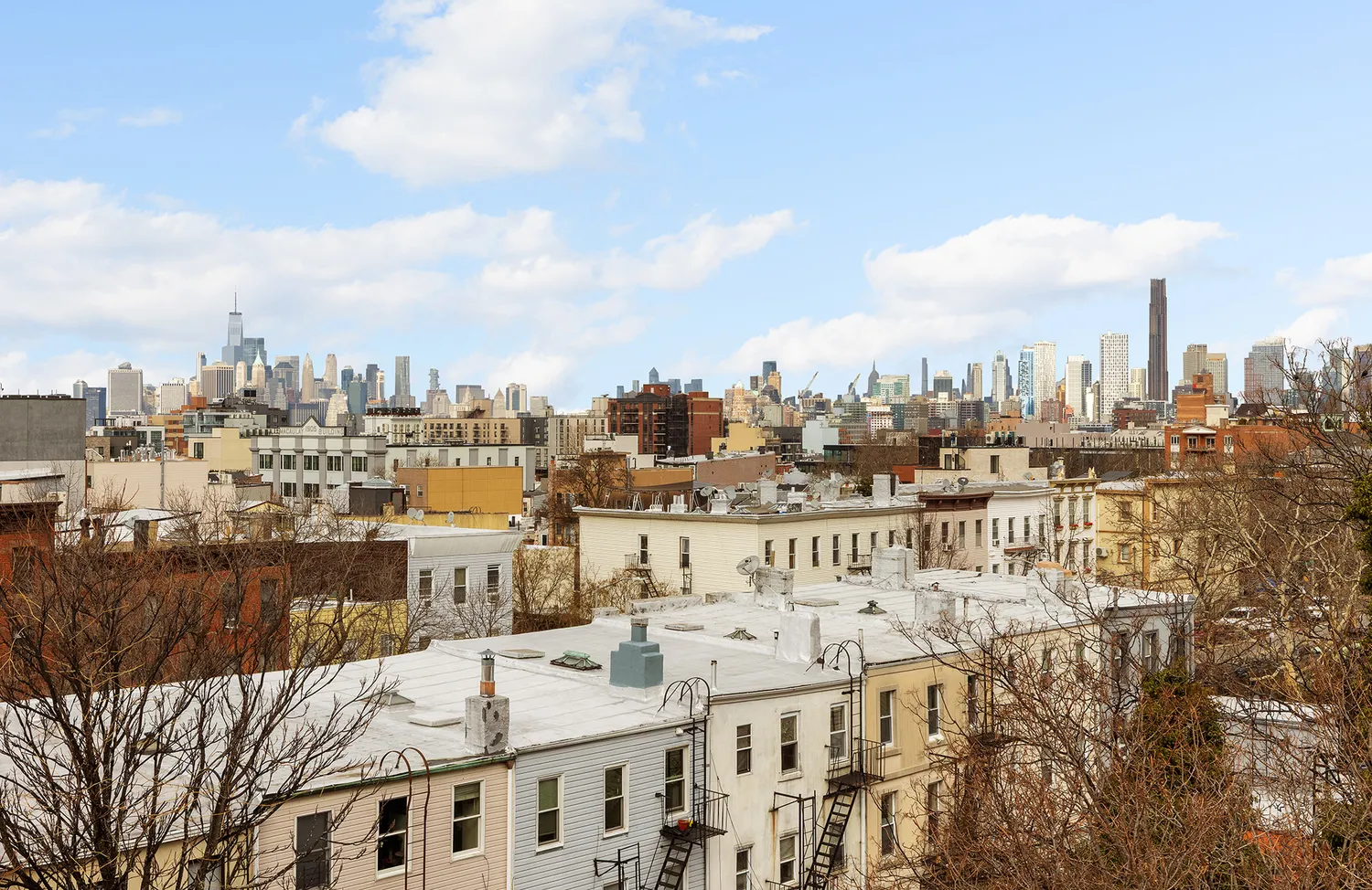 a view of city and ocean