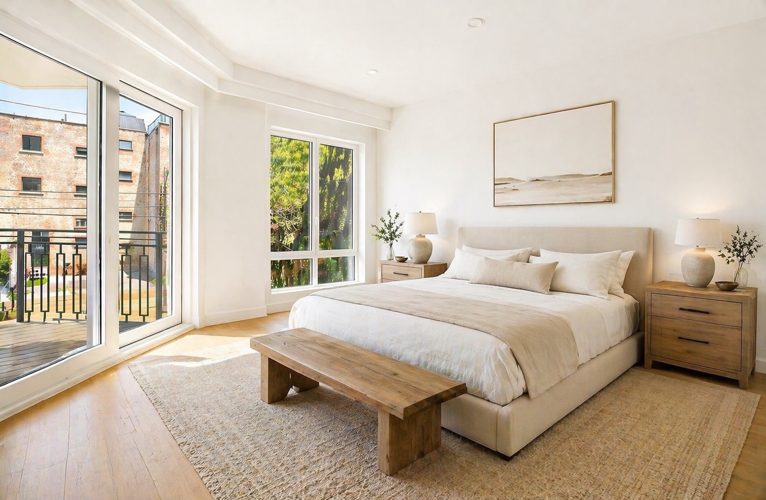 247 18th Street, Unit 3 Brooklyn, NY 11215 - Photo 4 of 11 a large bed sitting in a bedroom next to a window