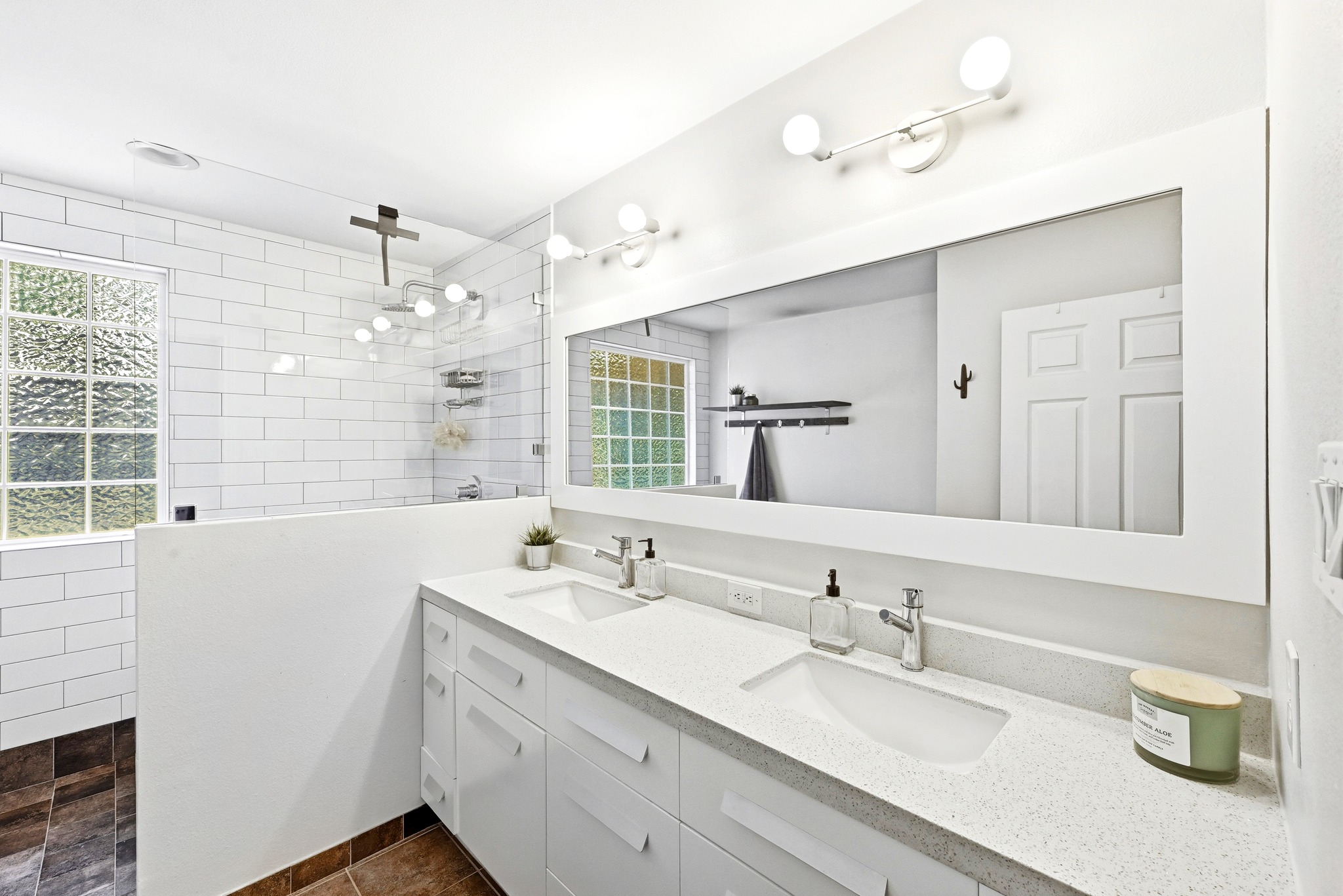 8901 Frock Court Austin, TX 78748 - Photo 19 of 28 a bathroom with a sink double vanity and a mirror