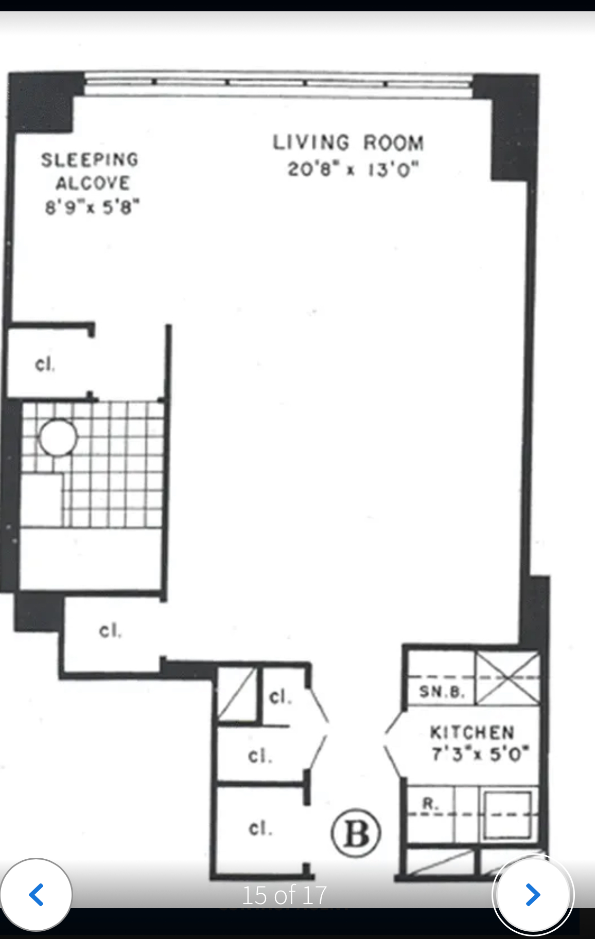 155 East 34th Street, Unit 3B Manhattan, NY 10016 - Photo 11 of 11 a picture of a bench in a white cabinet