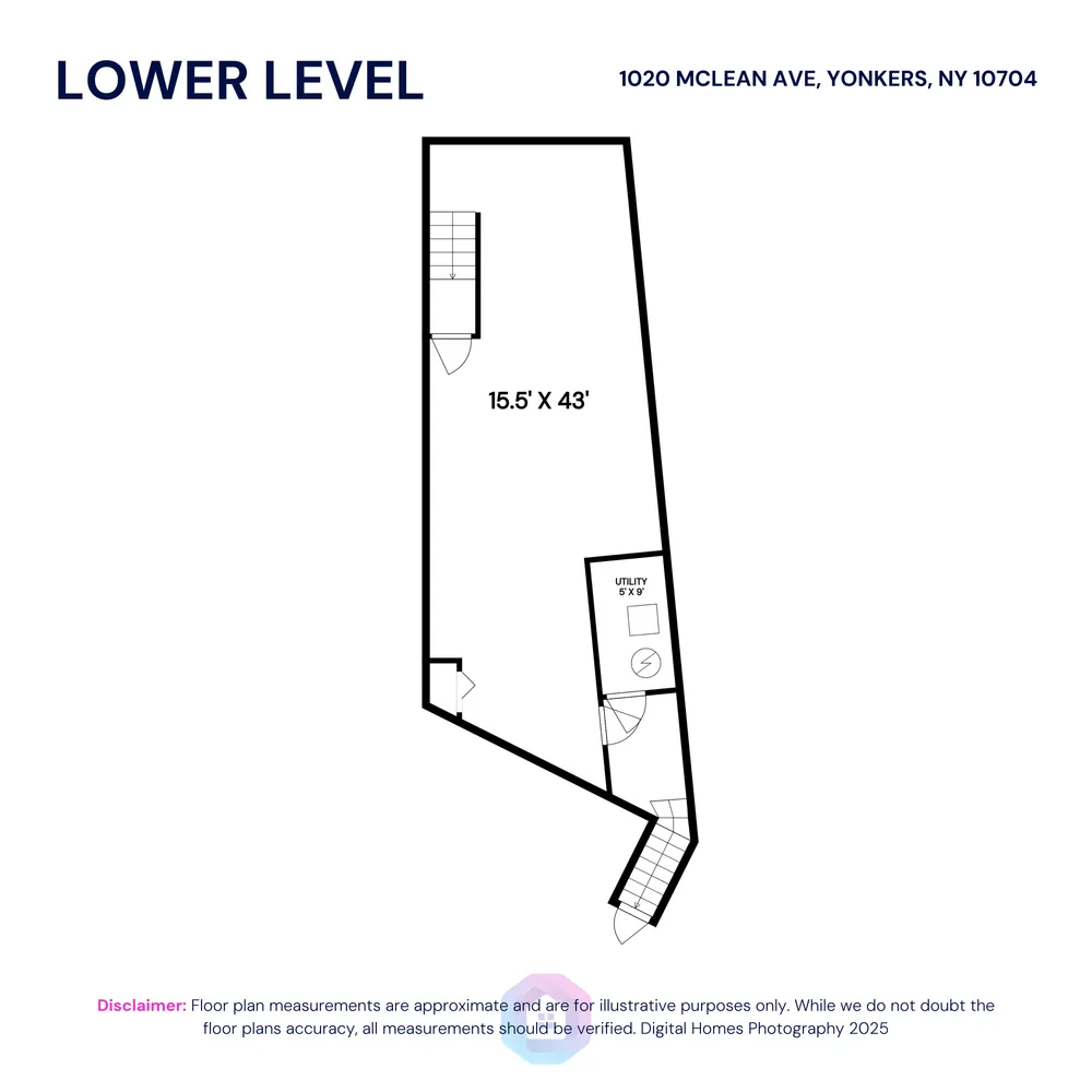 a picture of floor with a white wall and a painting