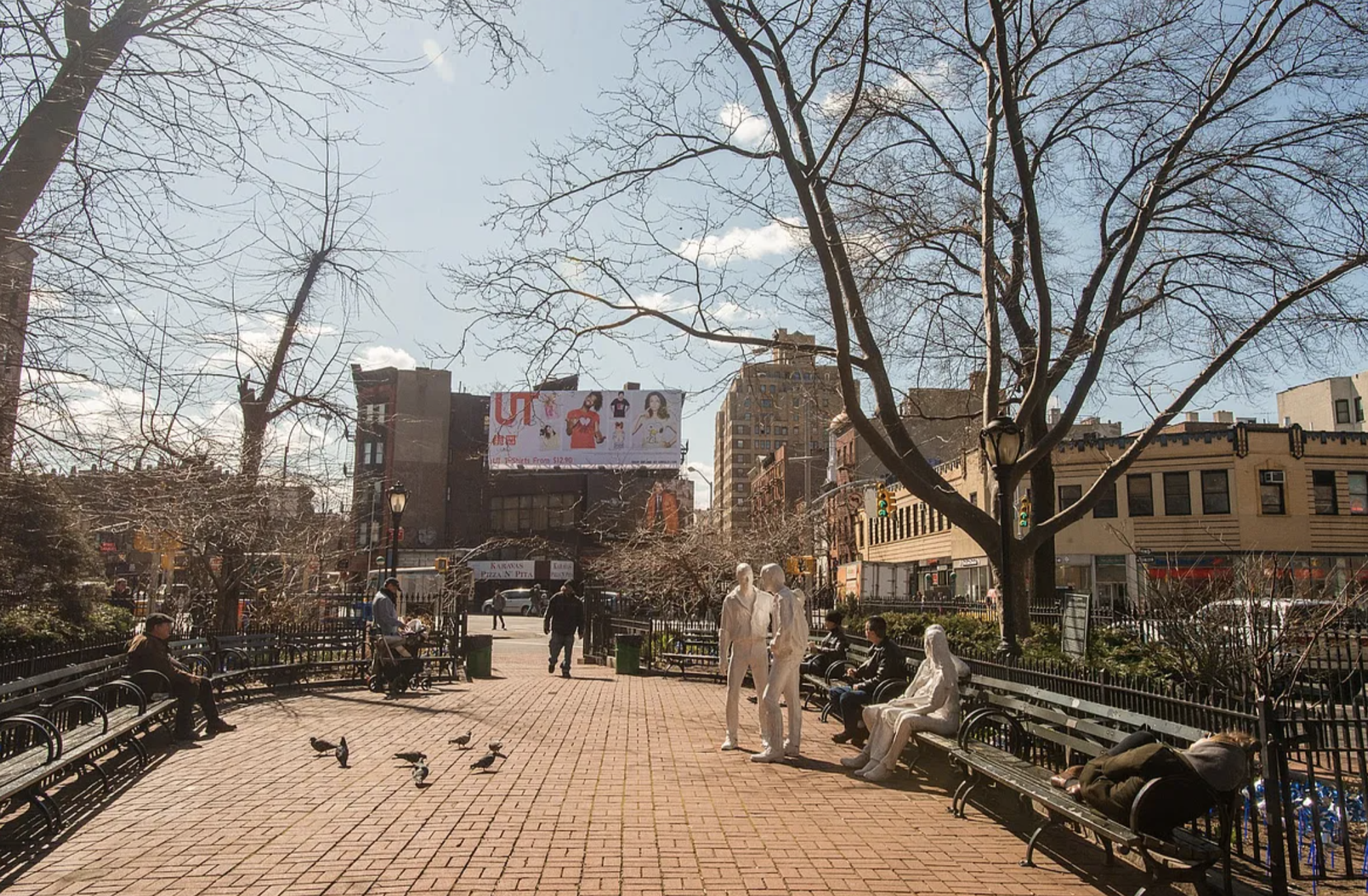 19 Christopher Street, Unit 9 Manhattan, NY 10014 - Photo 7 of 8 a view of a pathway with a bench