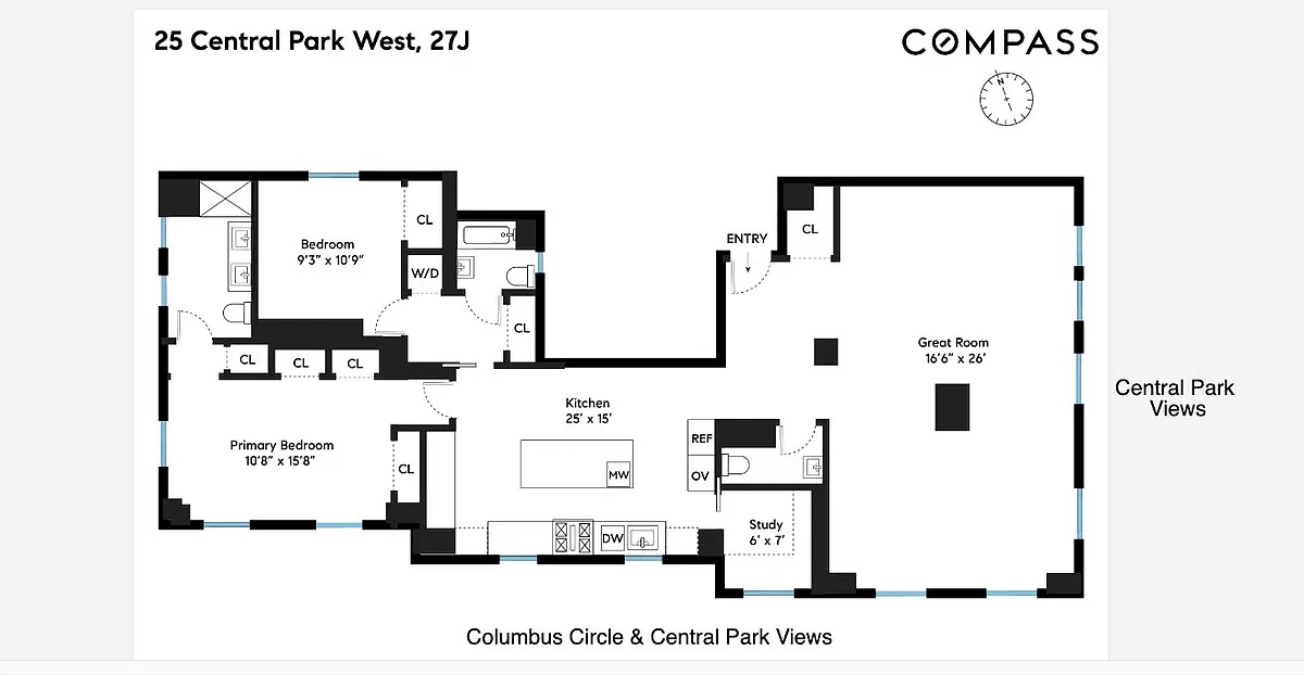 25 Central Park West, Unit 27J Manhattan, NY 10023 - Photo 13 of 13 a picture of a park