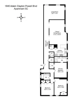 $1,900,000 | 1845 Adam Clayton Powell Jr Boulevard, Unit 5C | Harlem