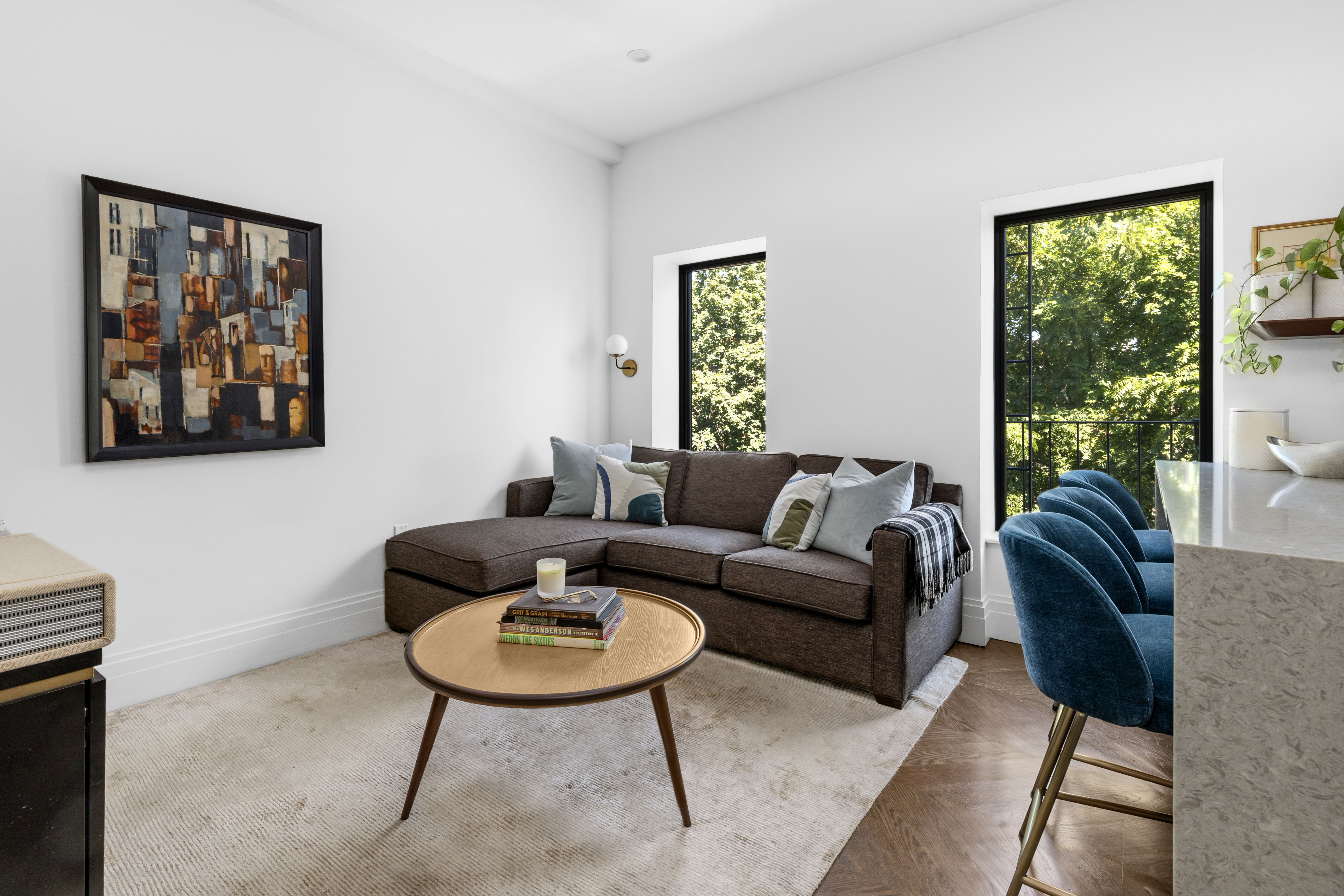 773 Greene Avenue, Unit 4 Brooklyn, NY 11221 - Photo 4 of 10 a living room with furniture potted plant and a window